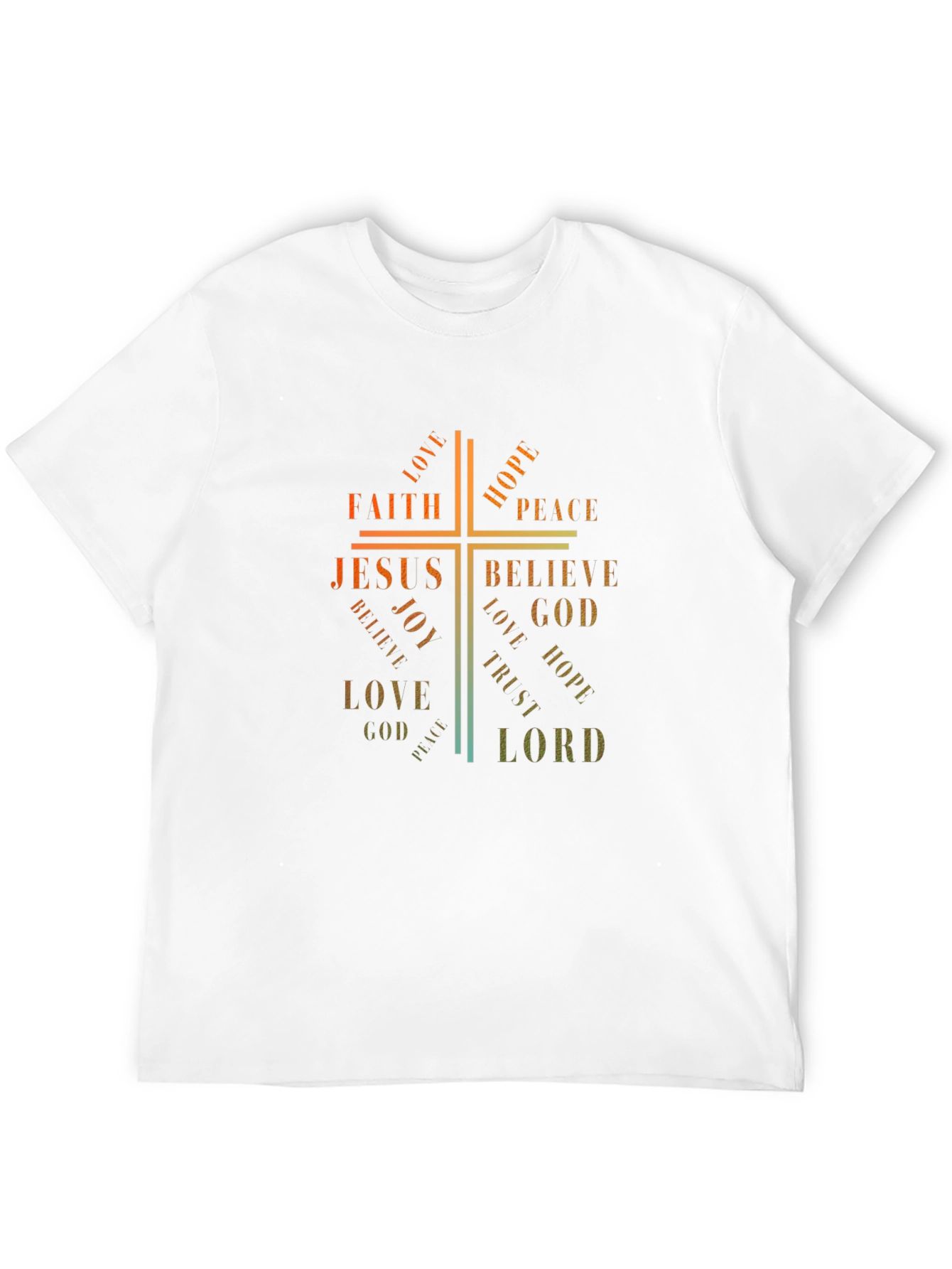 Faith Hope Love Jesus Cross Graphic Tee