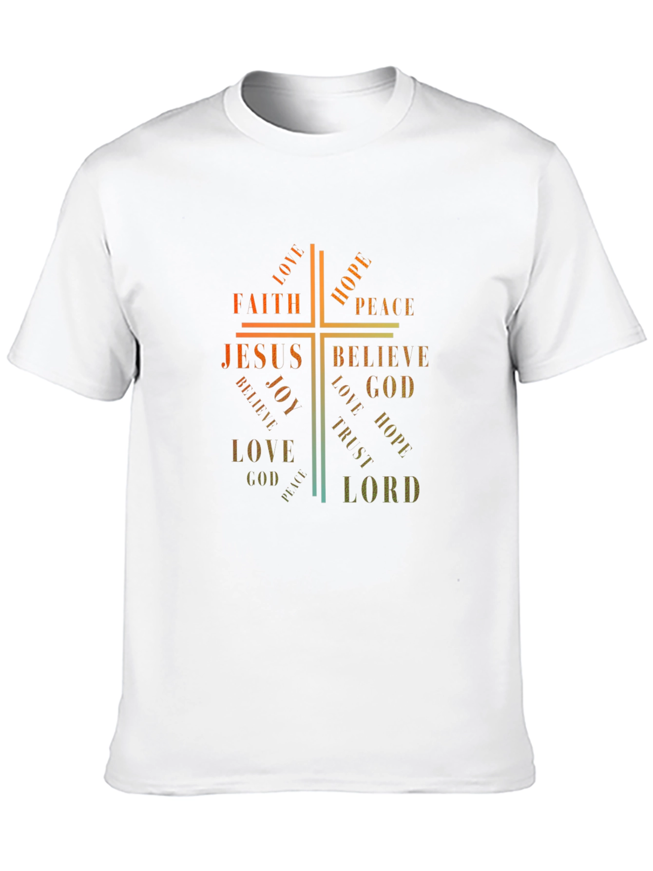 Faith Hope Love Jesus Cross Graphic Tee