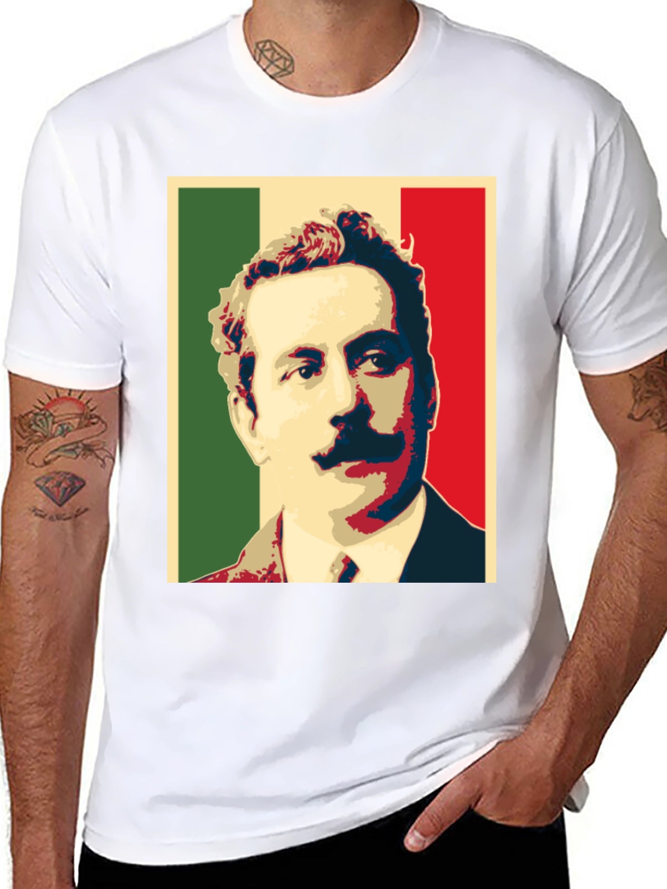 Mexican Flag Portrait T-Shirt