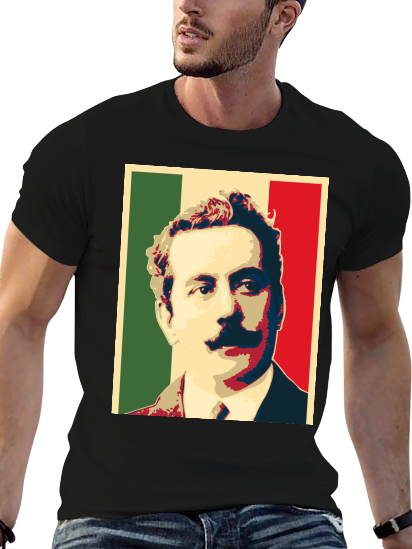 Mexican Flag Portrait T-Shirt