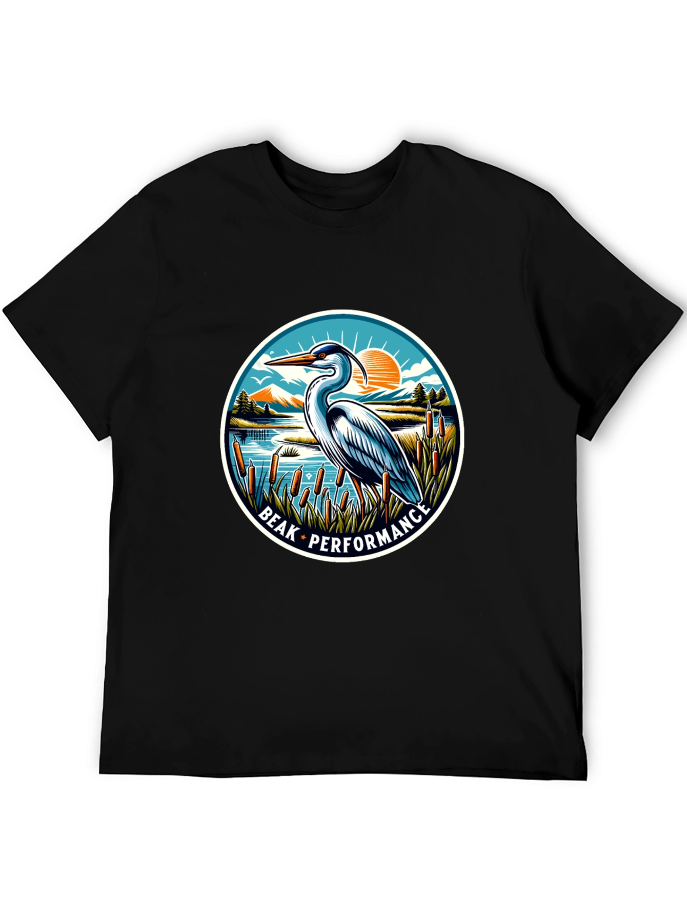 Beak Performance Heron Graphic T-Shirt