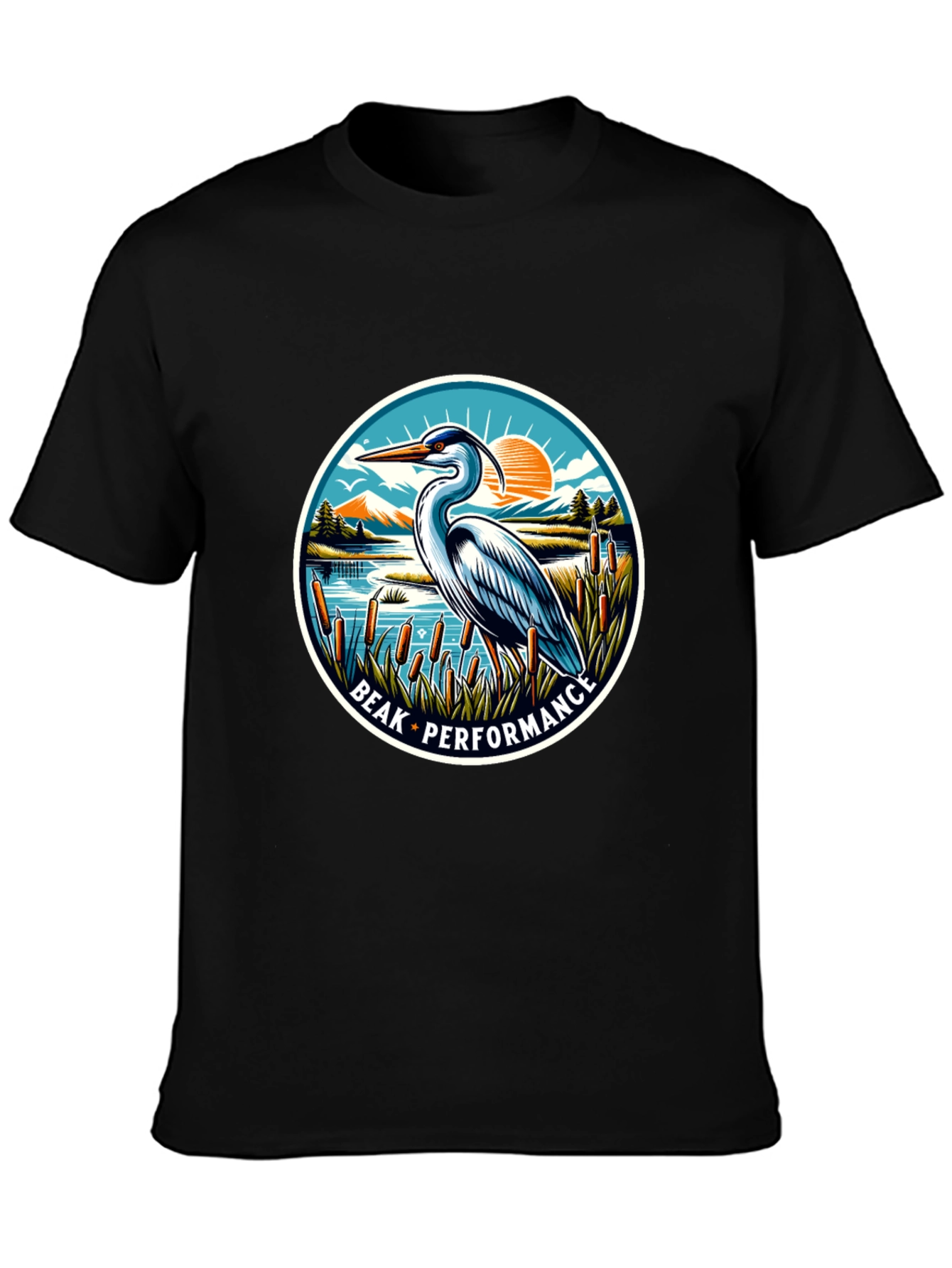 Beak Performance Heron Graphic T-Shirt