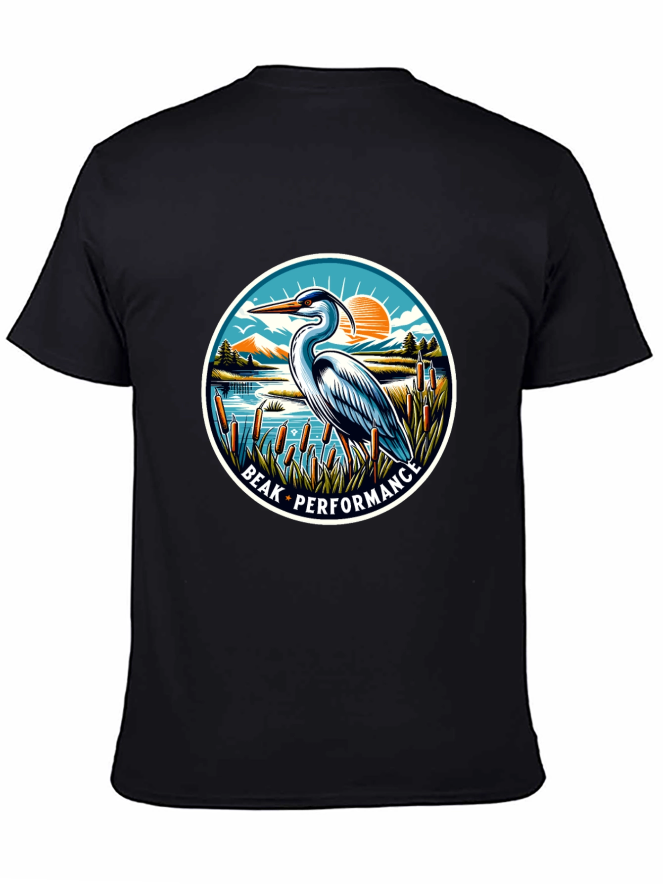 Beak Performance Heron Graphic T-Shirt
