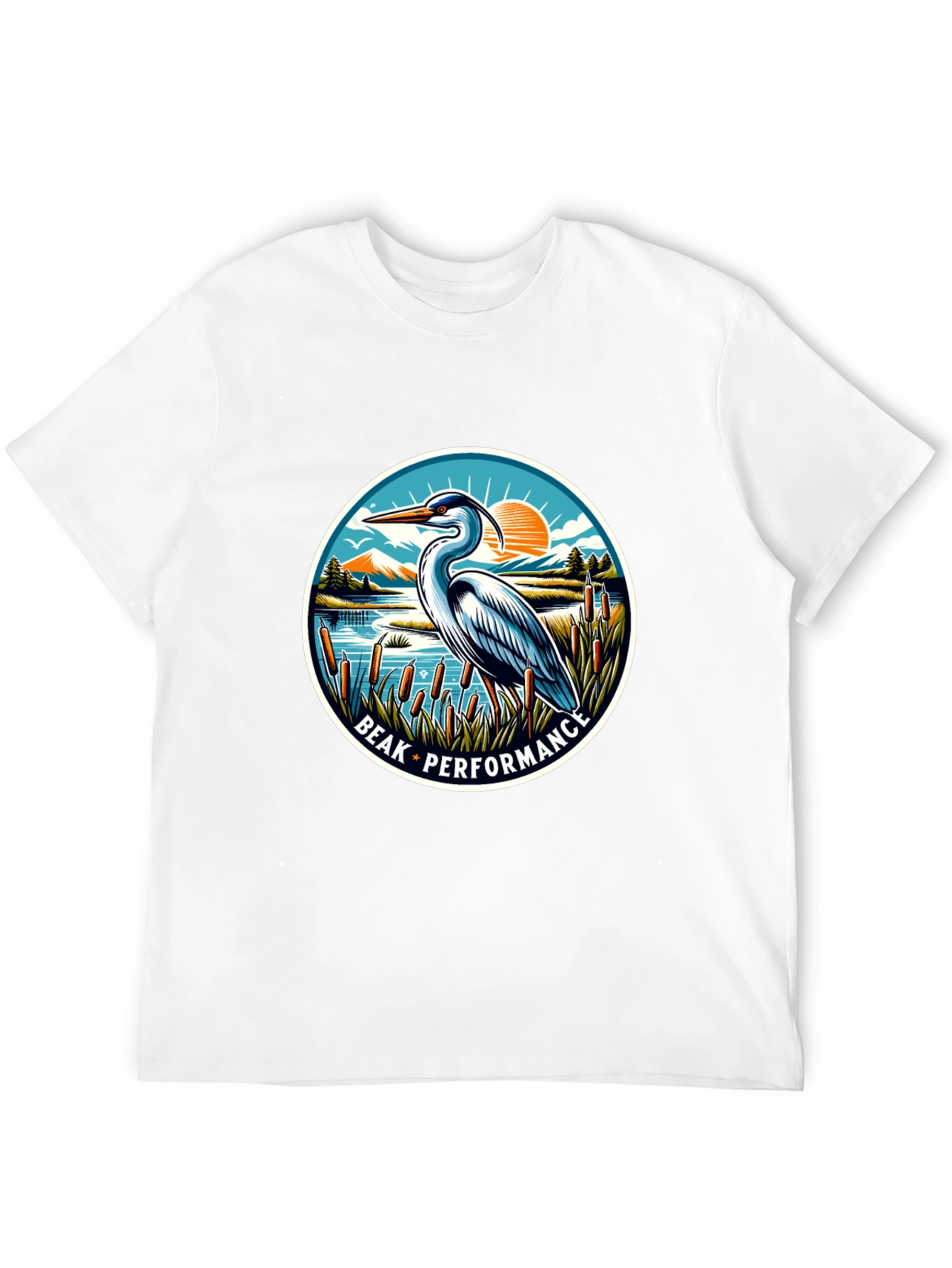 Beak Performance Heron Graphic T-Shirt