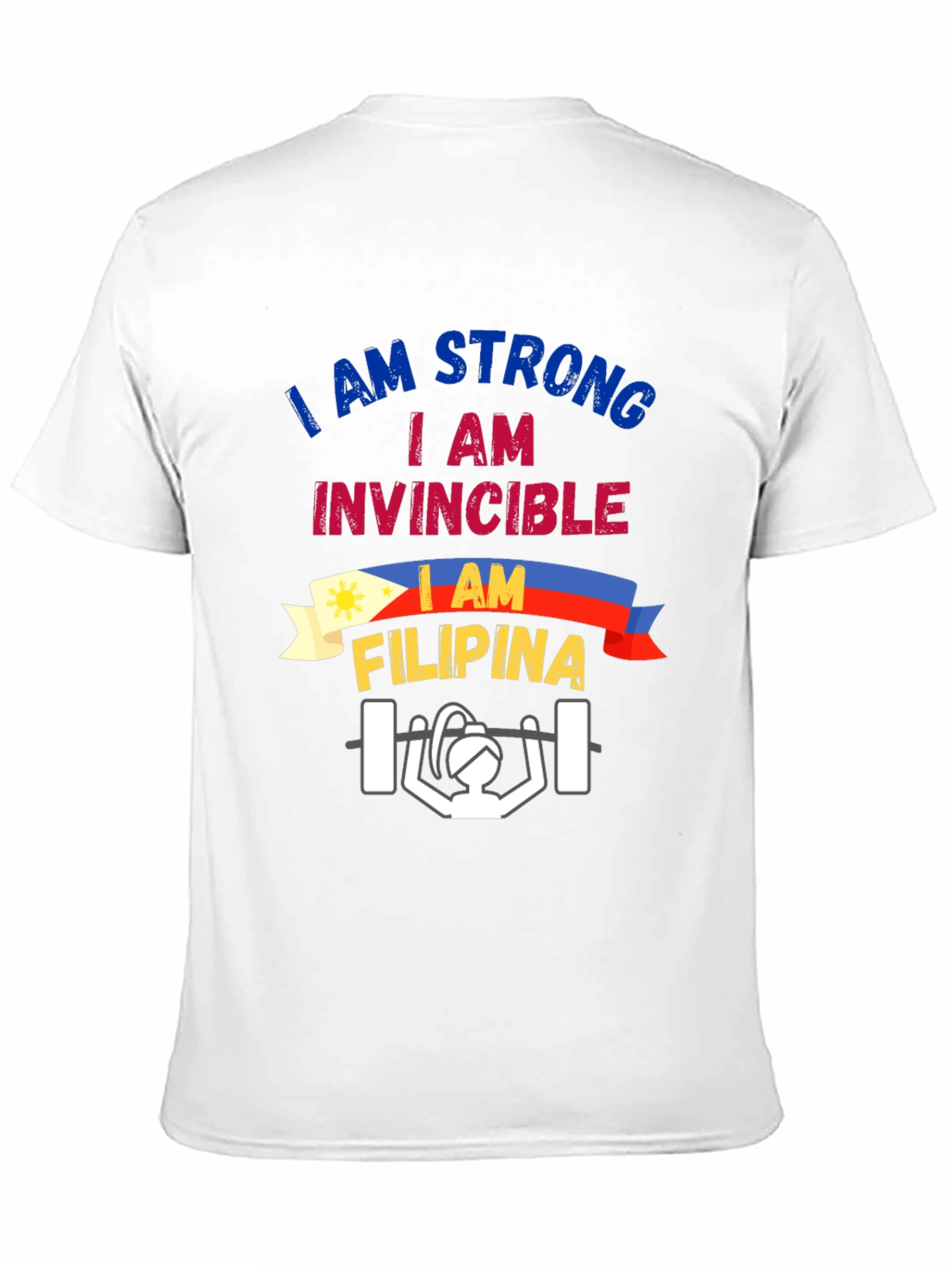 Strong Filipina Weightlifting T-Shirt