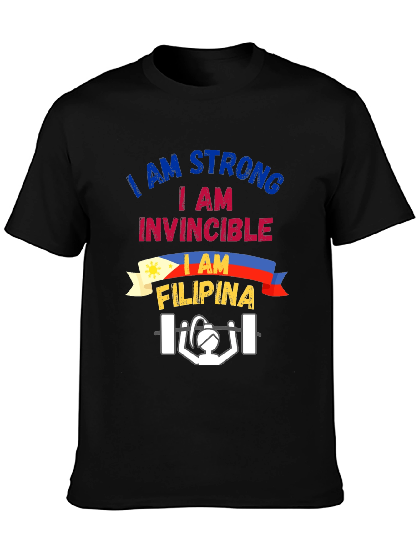 Strong Filipina Weightlifting T-Shirt