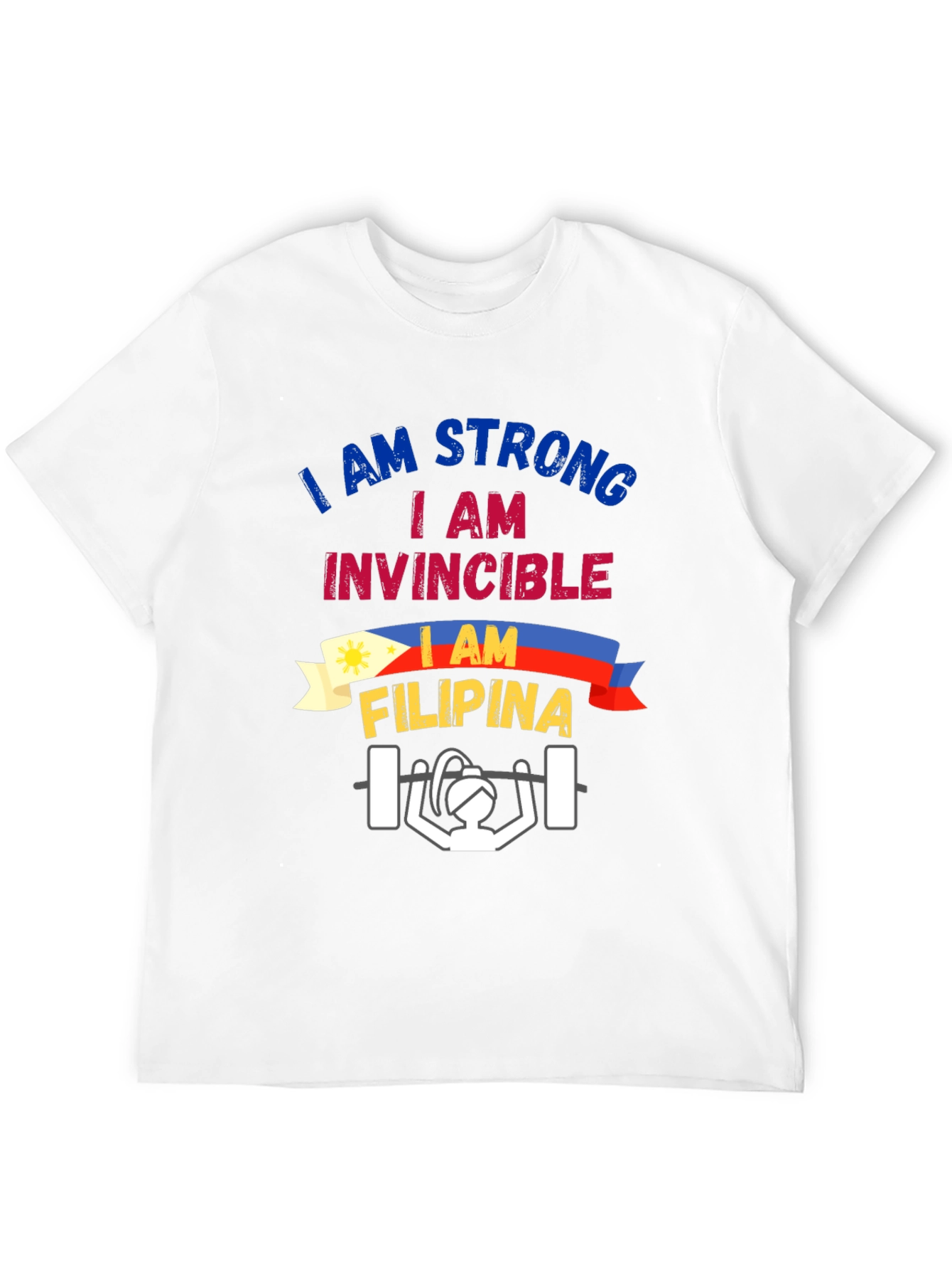 Strong Filipina Weightlifting T-Shirt