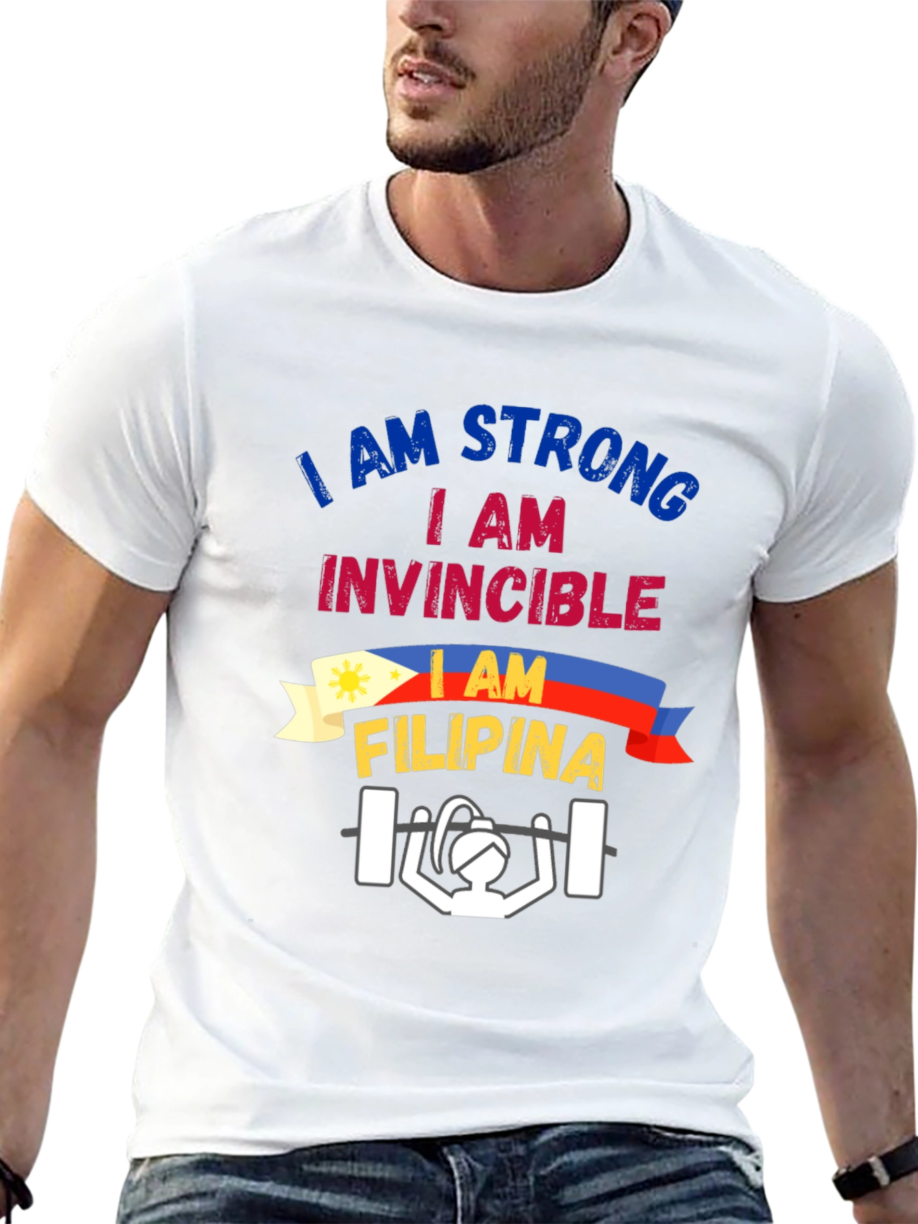 Strong Filipina Weightlifting T-Shirt