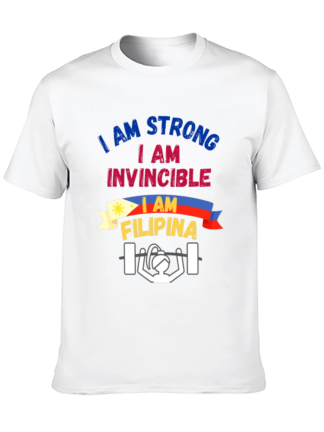 Strong Filipina Weightlifting T-Shirt