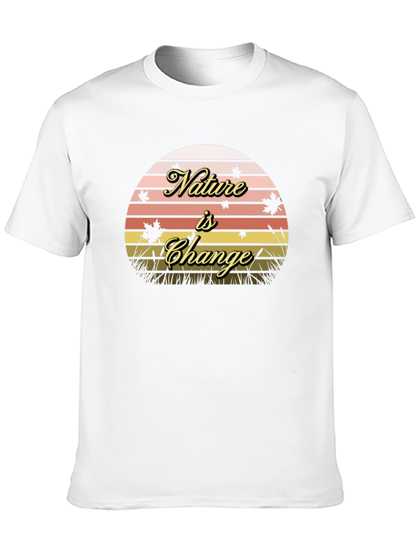 Nature is Change Black T-Shirt