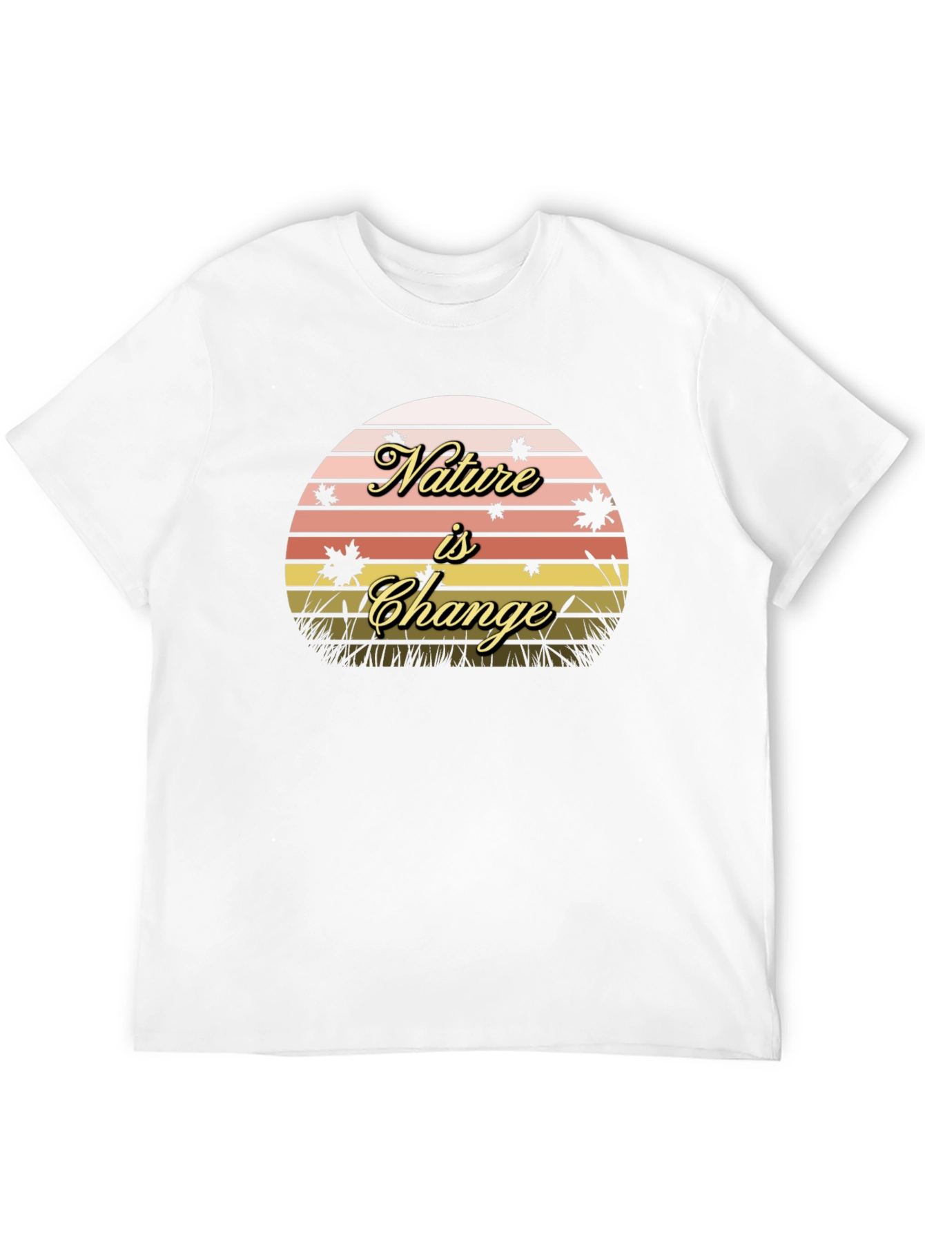 Nature is Change Black T-Shirt