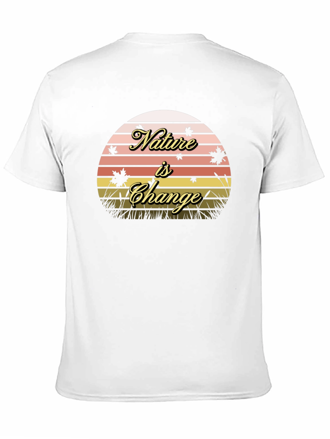 Nature is Change Black T-Shirt