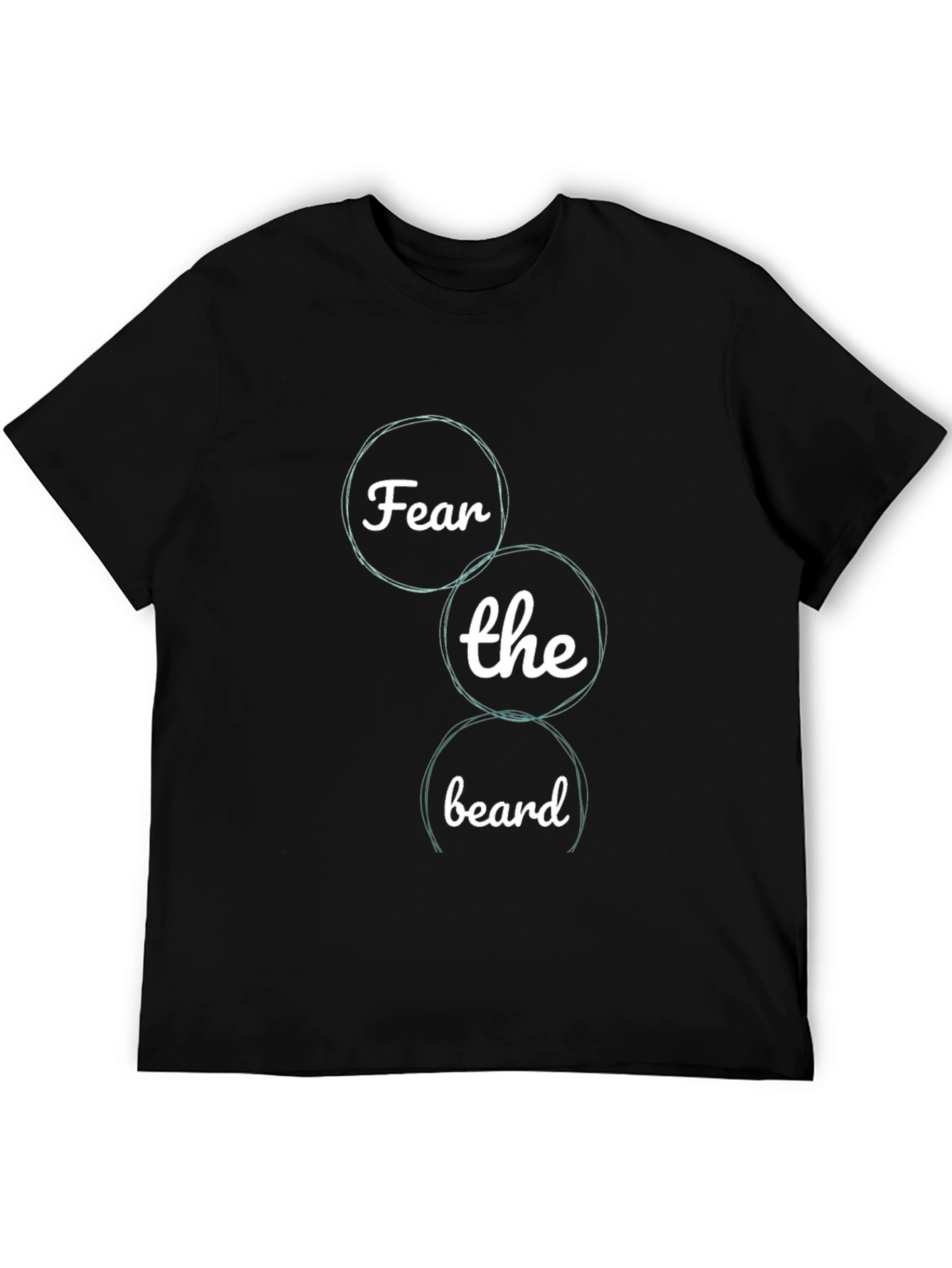 Fear the Beard Graphic Tee - Black Cotton T-Shirt