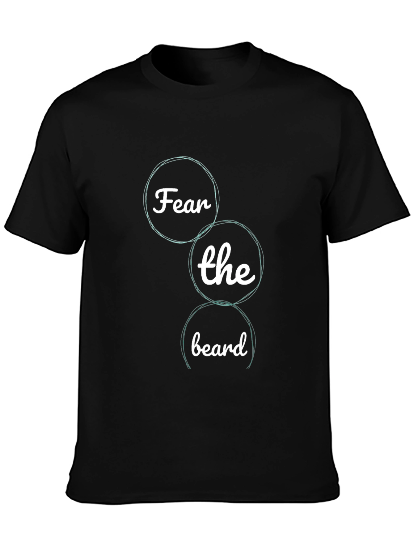 Fear the Beard Graphic Tee - Black Cotton T-Shirt