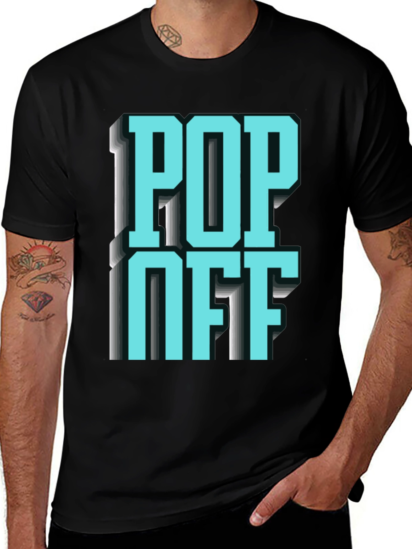 Pop Off Graphic Tee - Bold Statement Shirt