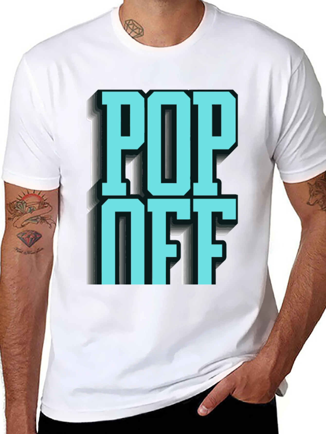 Pop Off Graphic Tee - Bold Statement Shirt