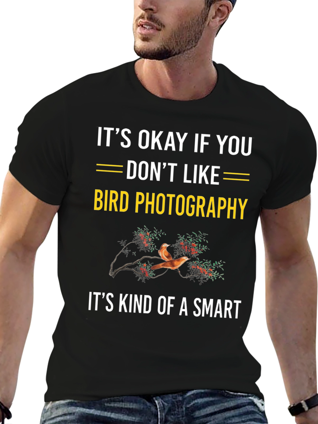 Funny Bird Photography T-Shirt: Smart Humor Tee