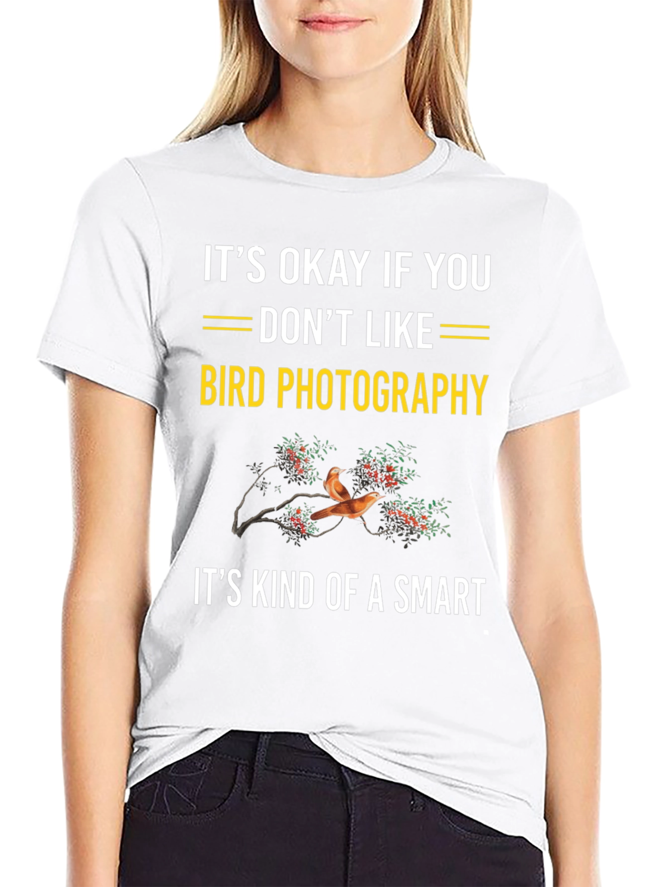 Funny Bird Photography T-Shirt: Smart Humor Tee