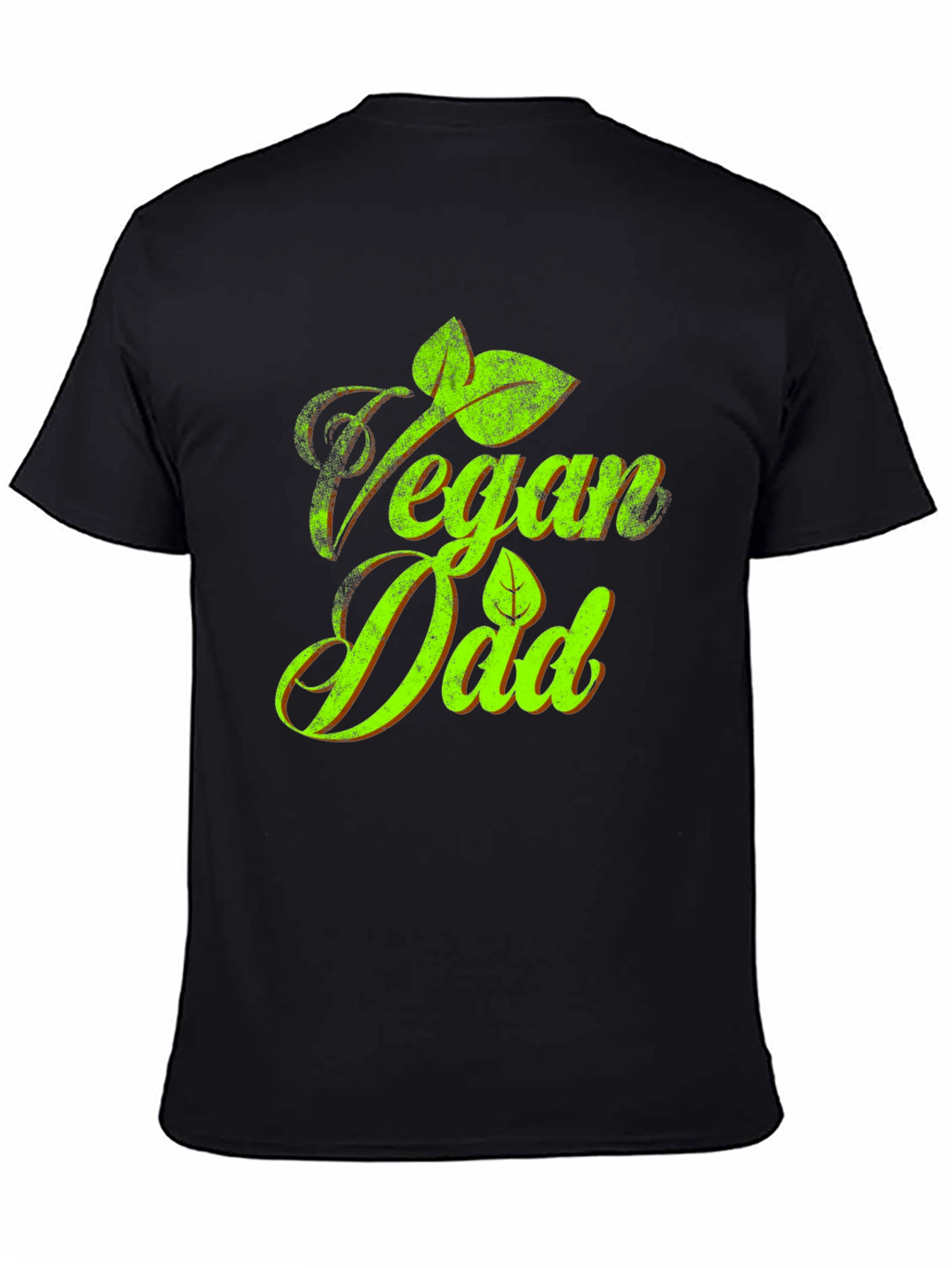 Vegan Dad T-Shirt - Green Graphic Tee