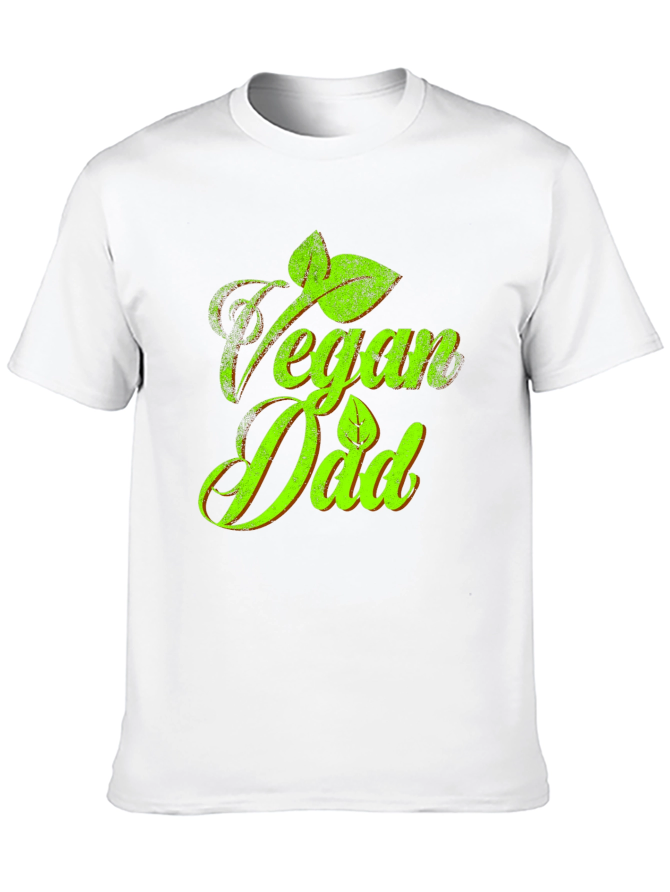 Vegan Dad T-Shirt - Green Graphic Tee