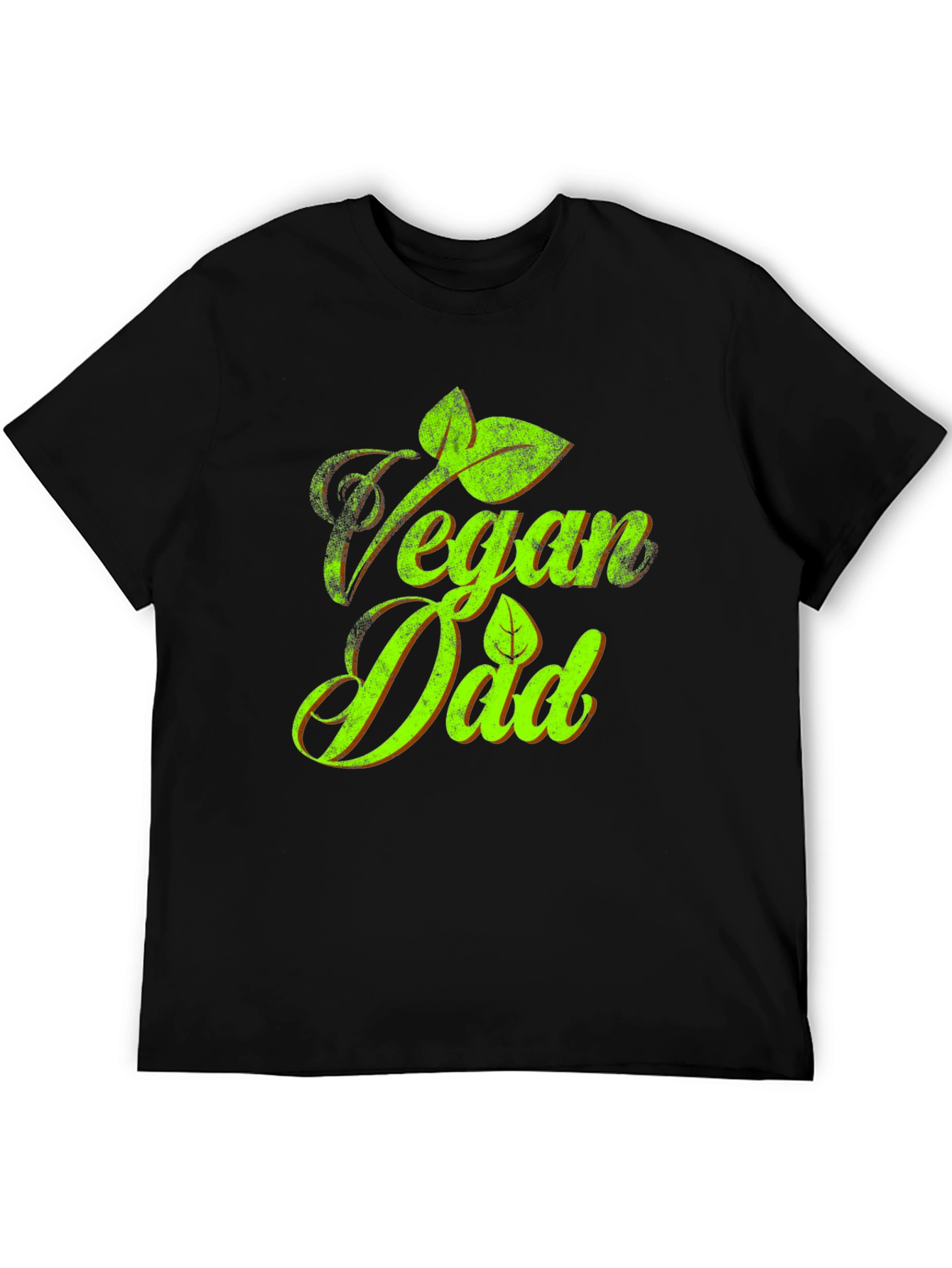 Vegan Dad T-Shirt - Green Graphic Tee