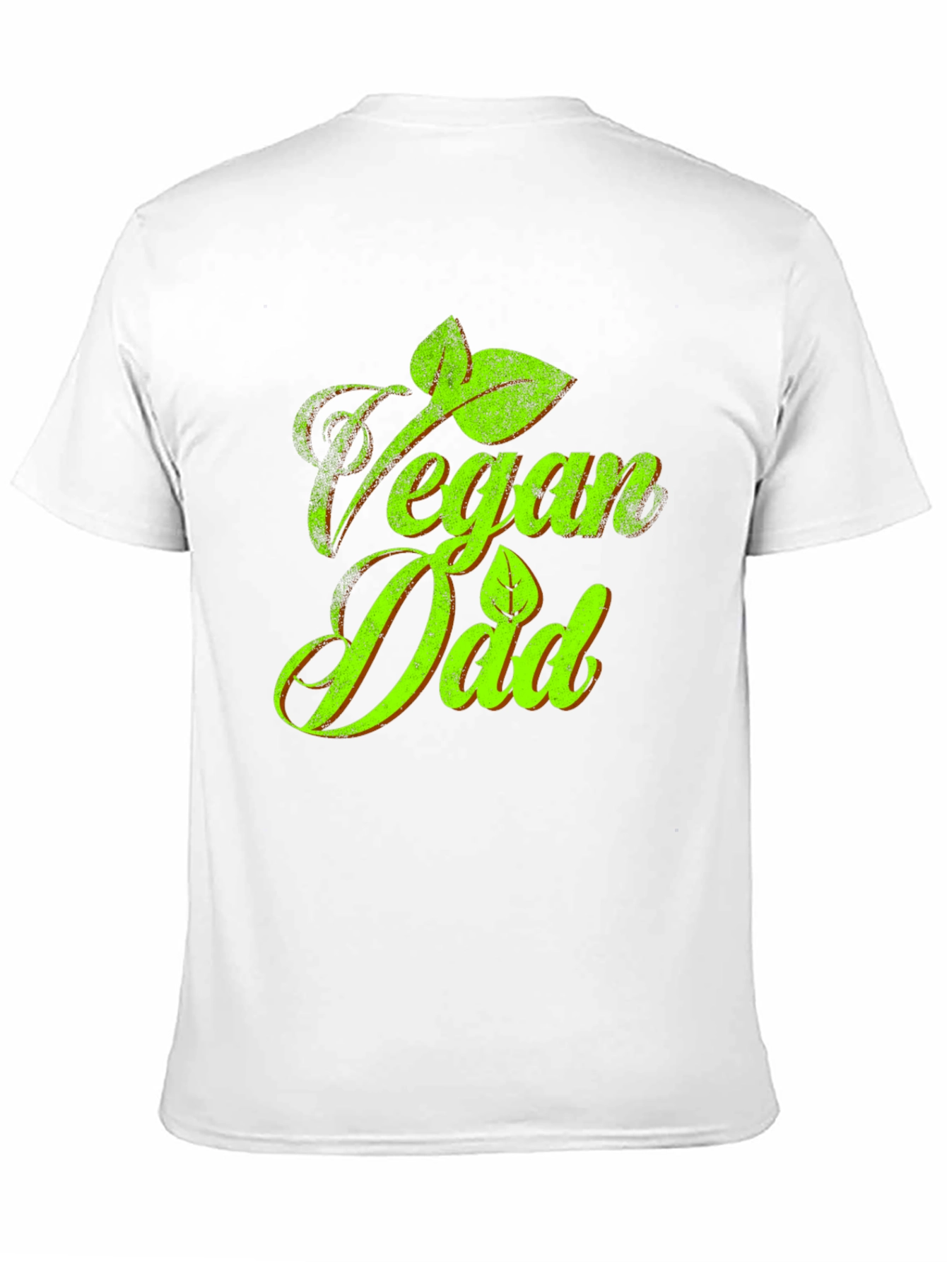 Vegan Dad T-Shirt - Green Graphic Tee