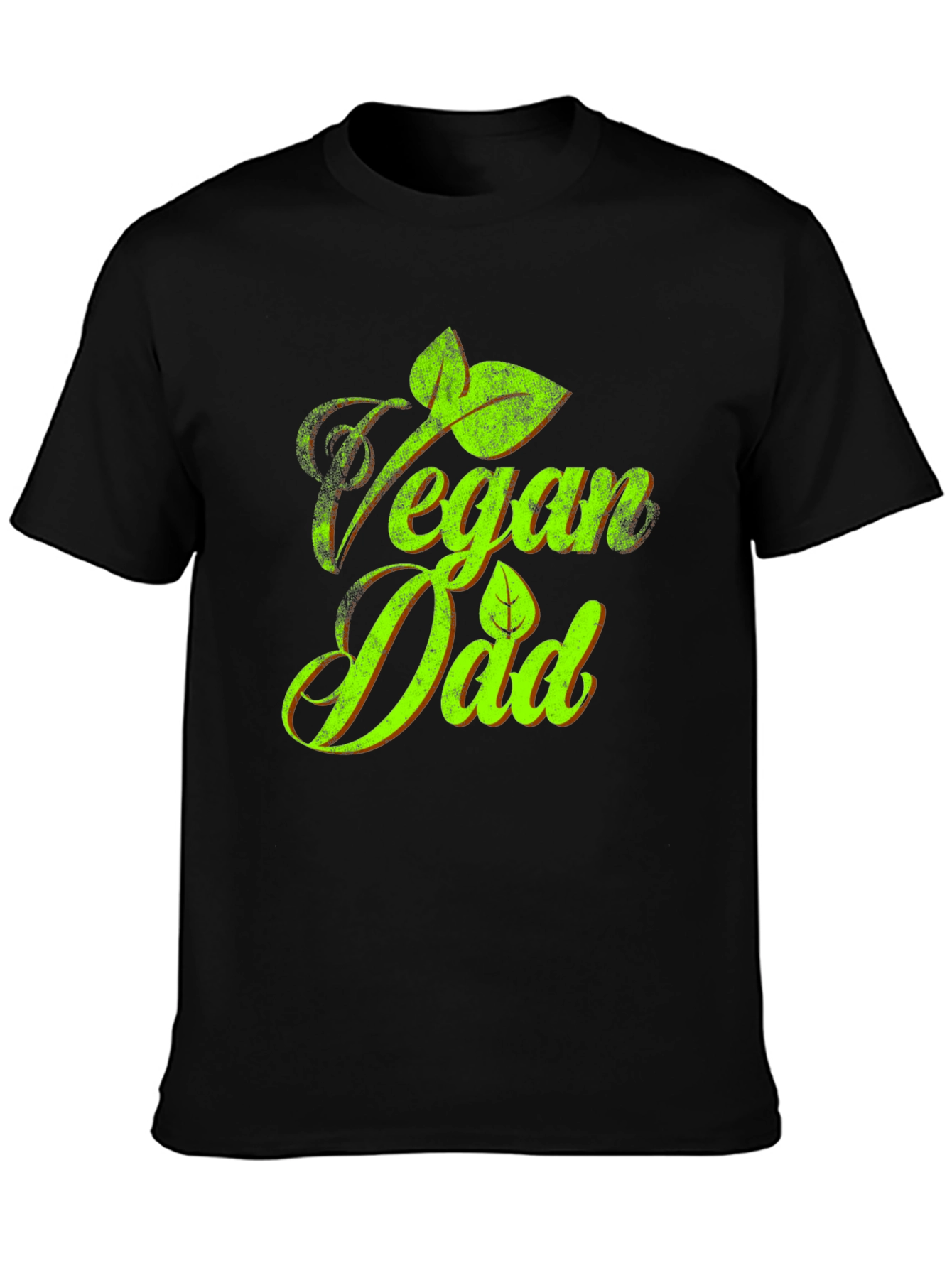 Vegan Dad T-Shirt - Green Graphic Tee