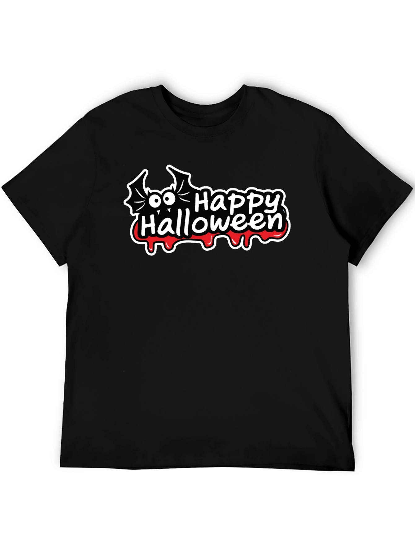 Happy Halloween Bat Graphic T-Shirt