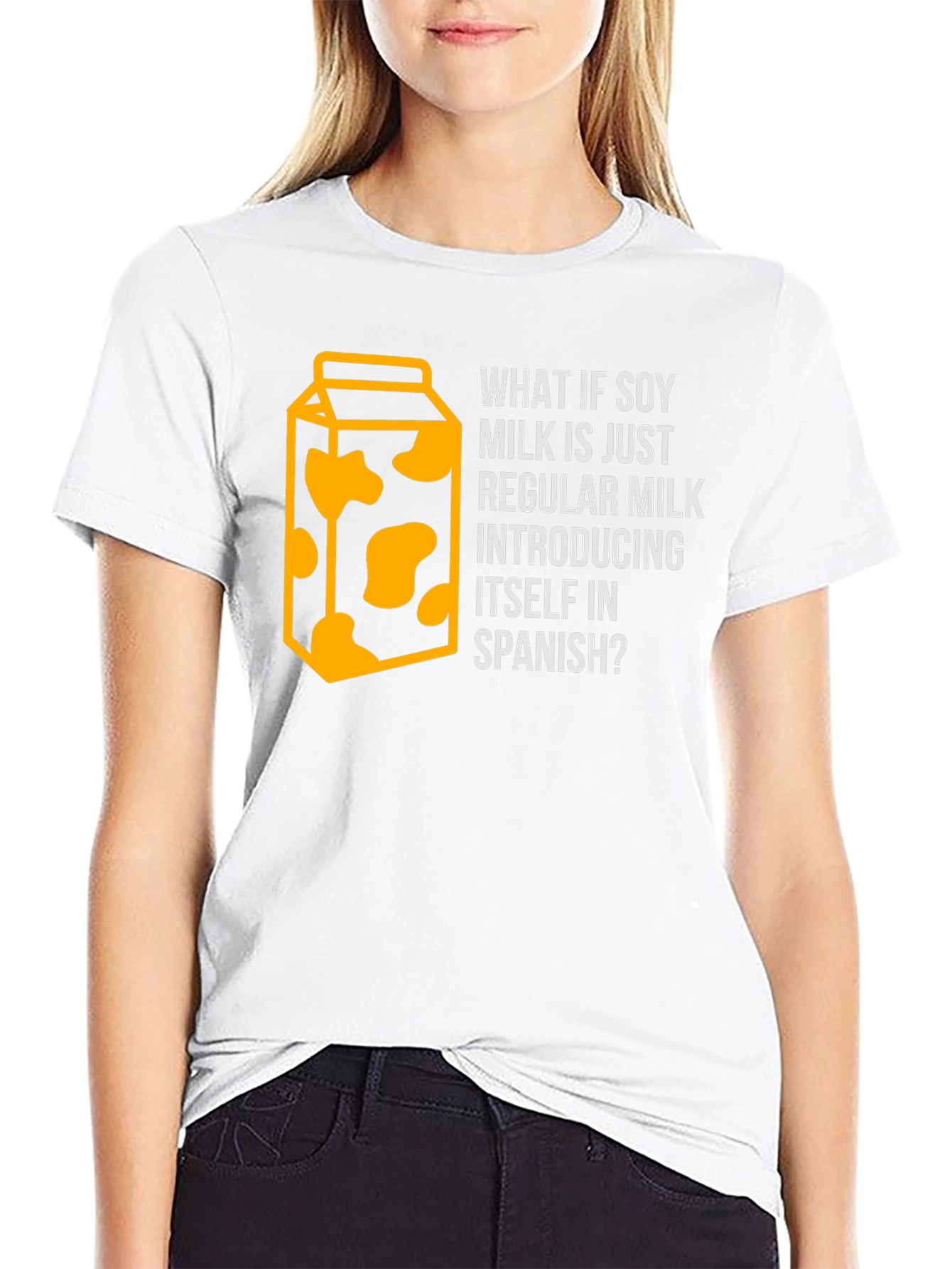 Soy Milk Spanish Joke T-Shirt - Funny Foodie Tee