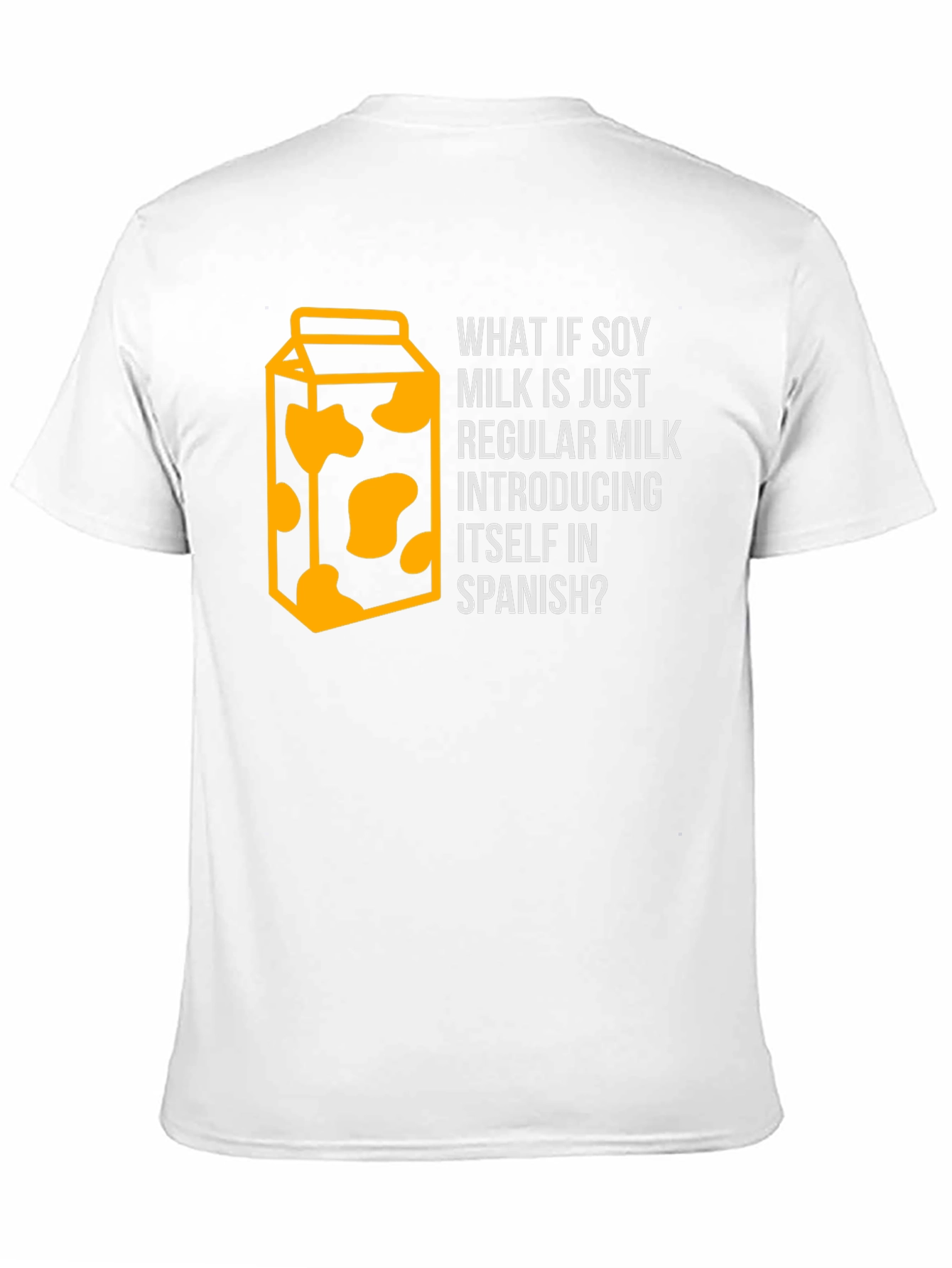 Soy Milk Spanish Joke T-Shirt - Funny Foodie Tee