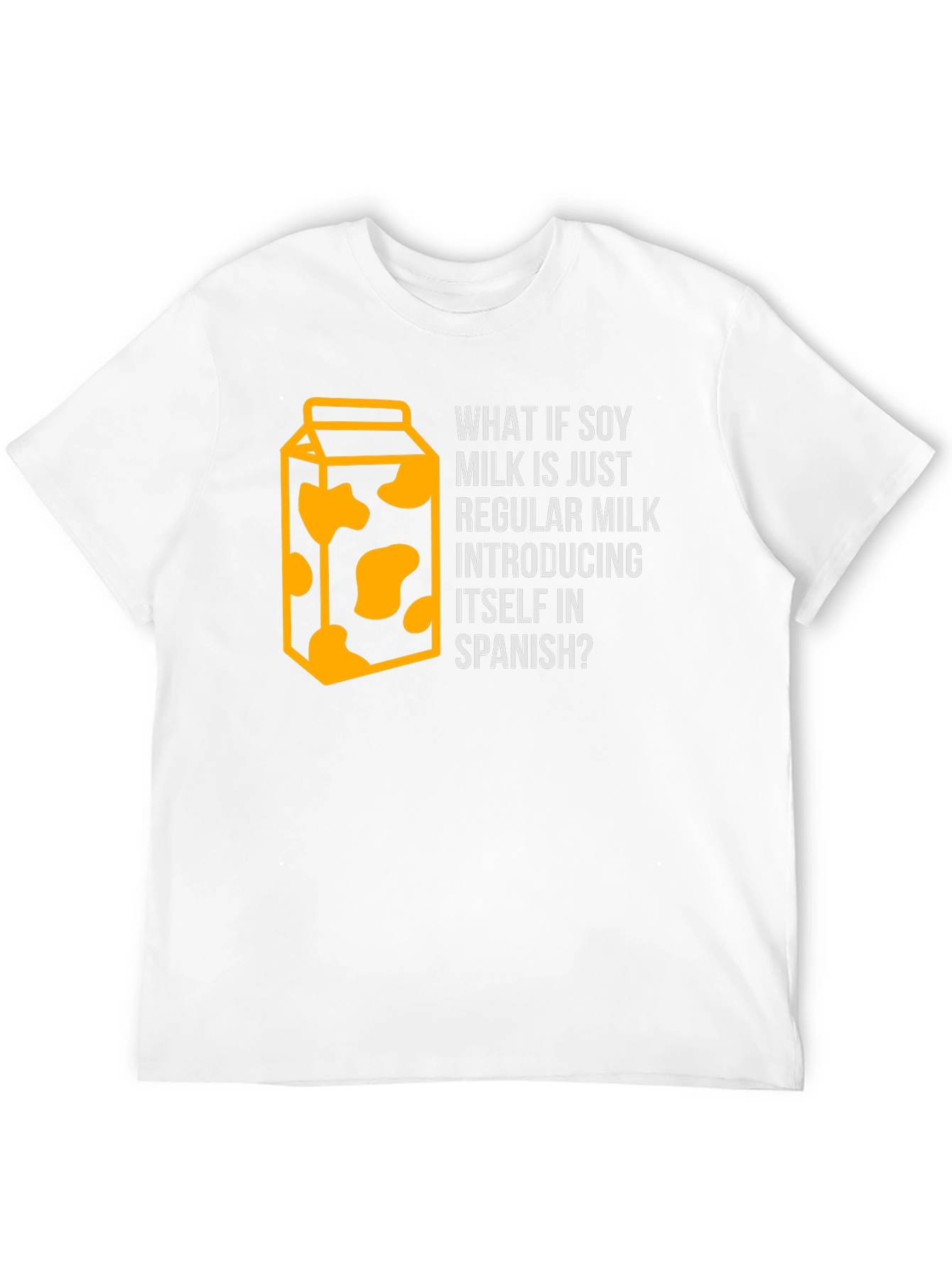 Soy Milk Spanish Joke T-Shirt - Funny Foodie Tee