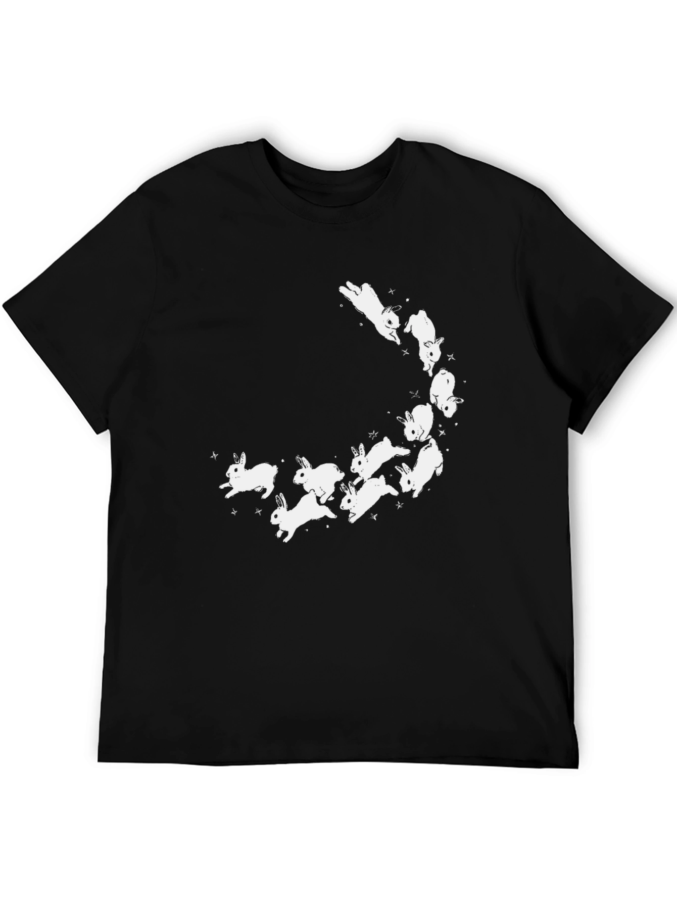 Black Bunny Graphic T-Shirt