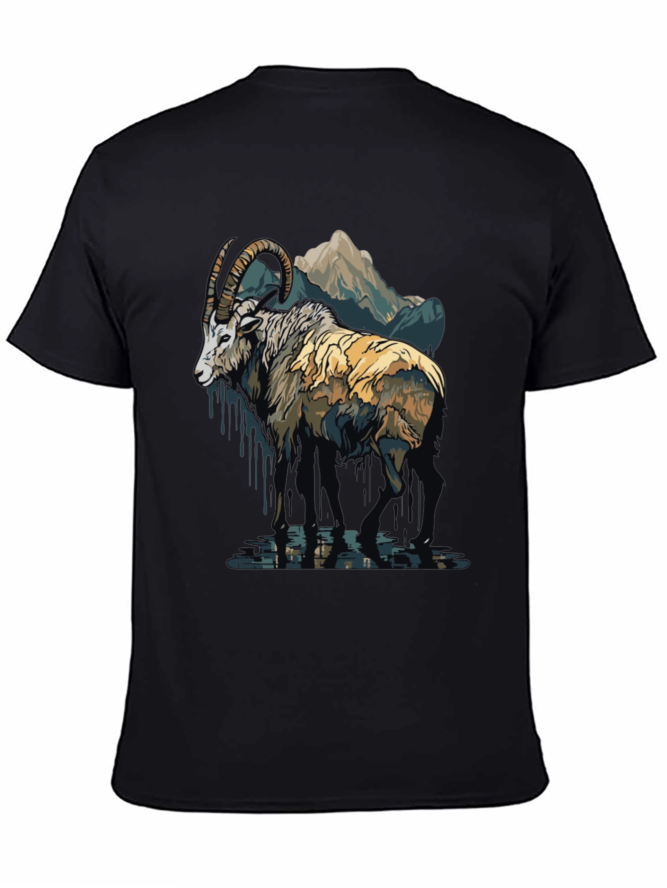 Mountain Ram Graphic Tee - Nature Inspired Design