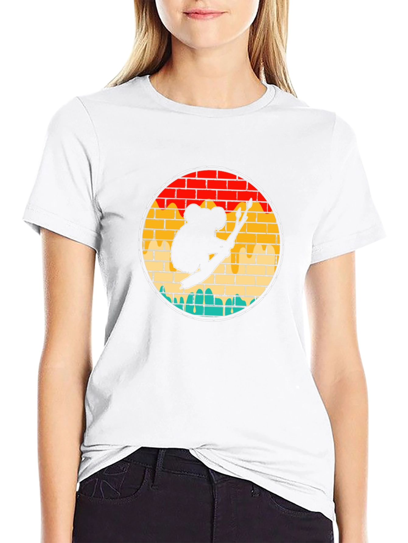Koala on Branch Graphic Tee - Unisex Black T-Shirt