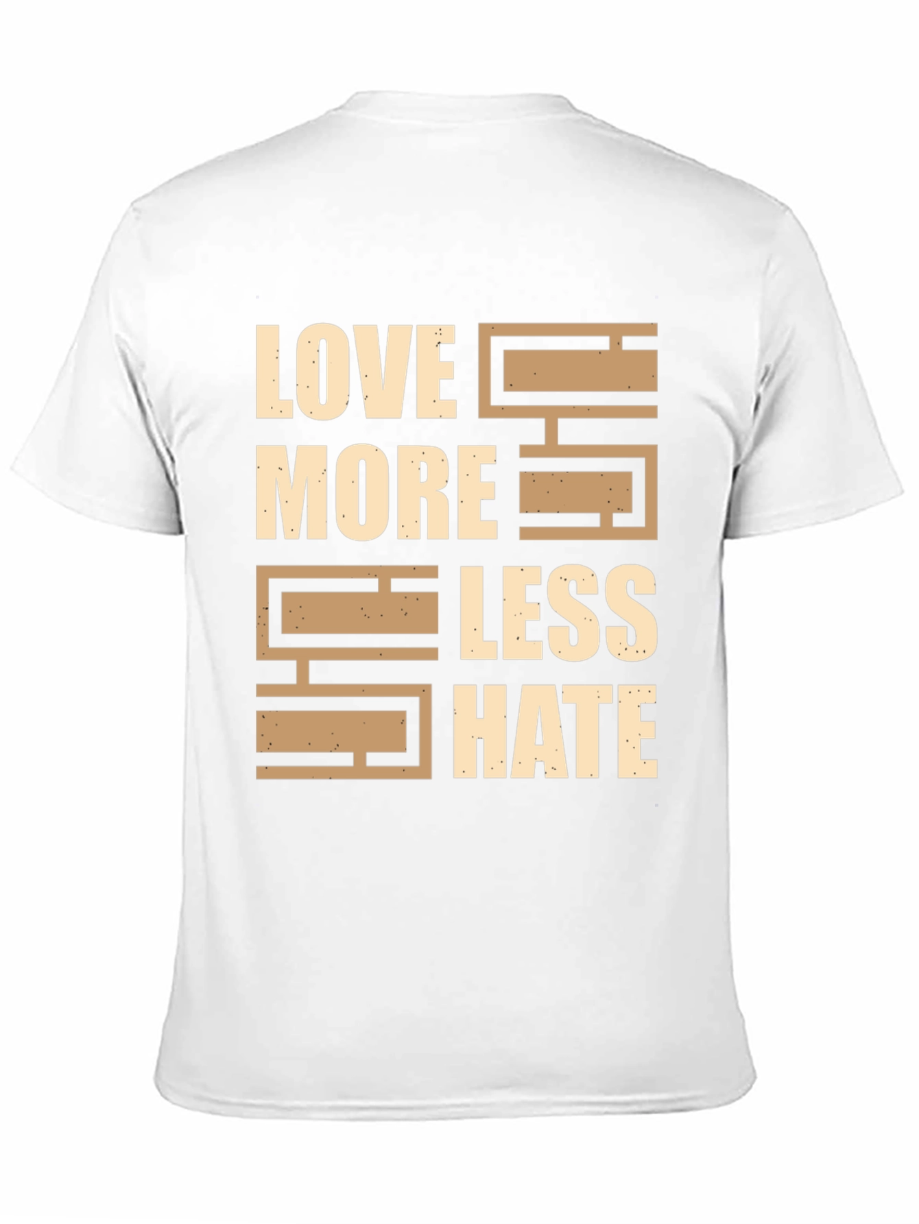 Love More Less Hate Graphic T-Shirt