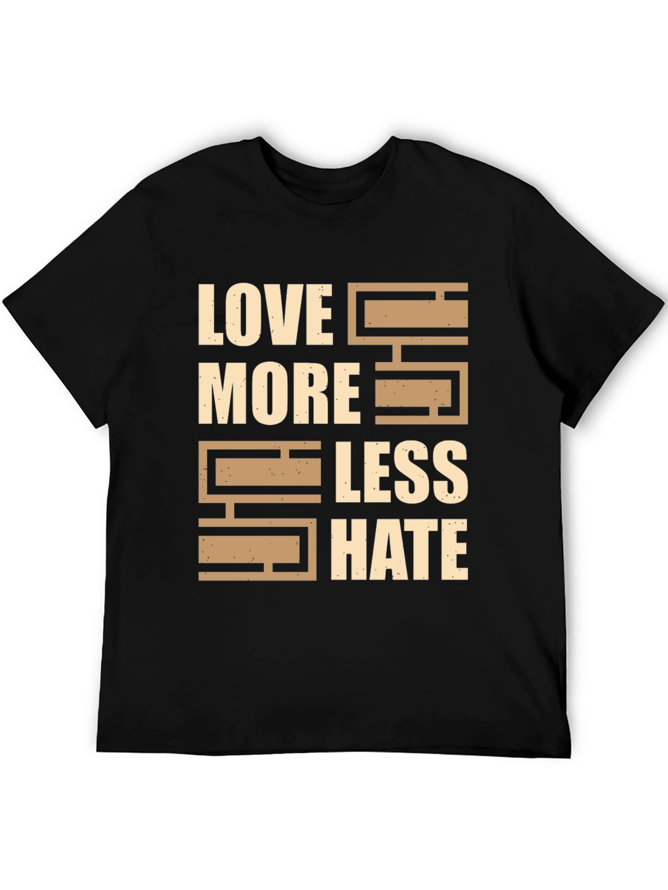 Love More Less Hate Graphic T-Shirt