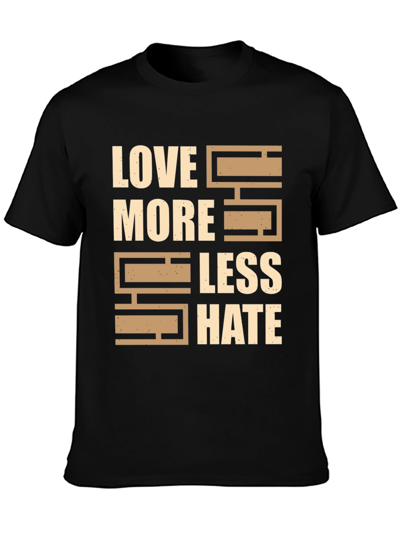 Love More Less Hate Graphic T-Shirt