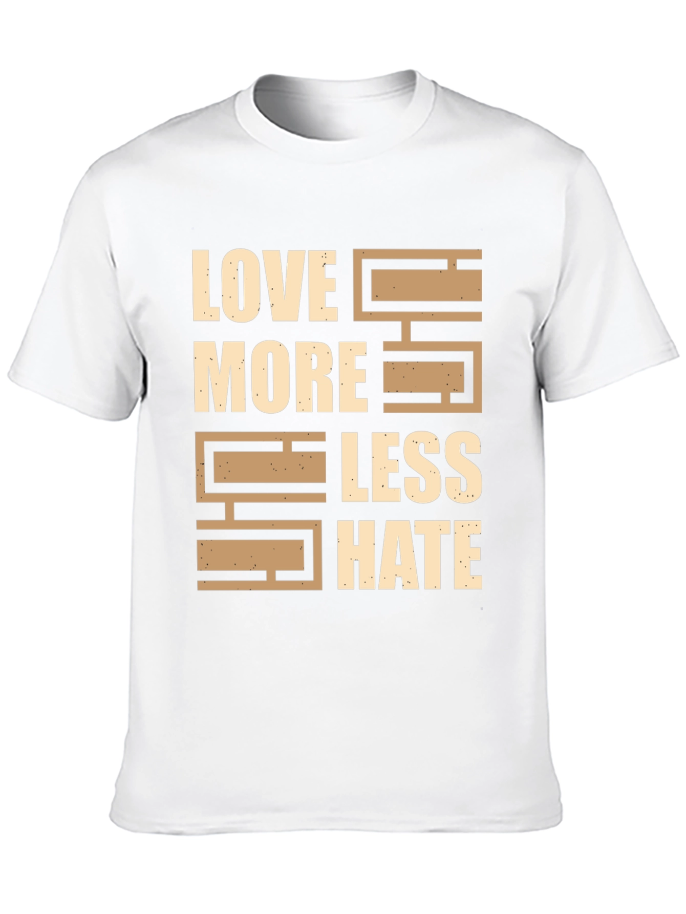 Love More Less Hate Graphic T-Shirt