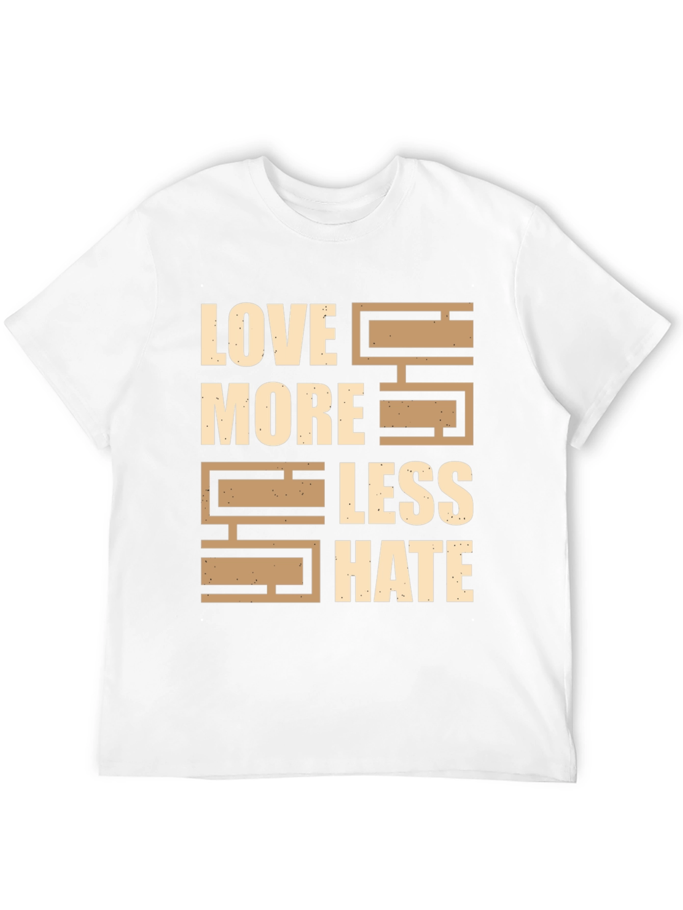Love More Less Hate Graphic T-Shirt