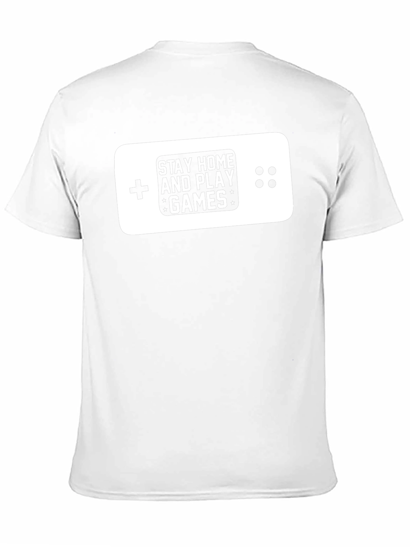 Stay Home & Play Games Black Graphic T-Shirt