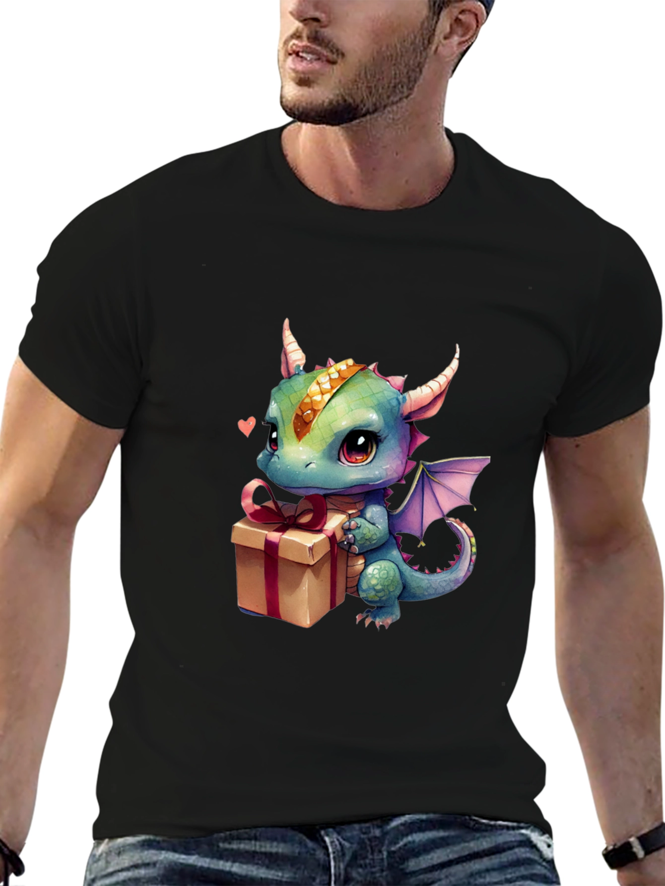 Dragon Gift T-Shirt - Cute Cartoon Animal Tee