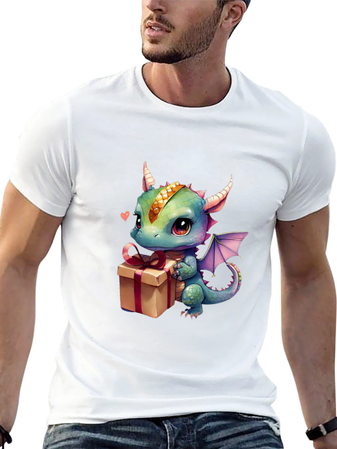 Dragon Gift T-Shirt - Cute Cartoon Animal Tee