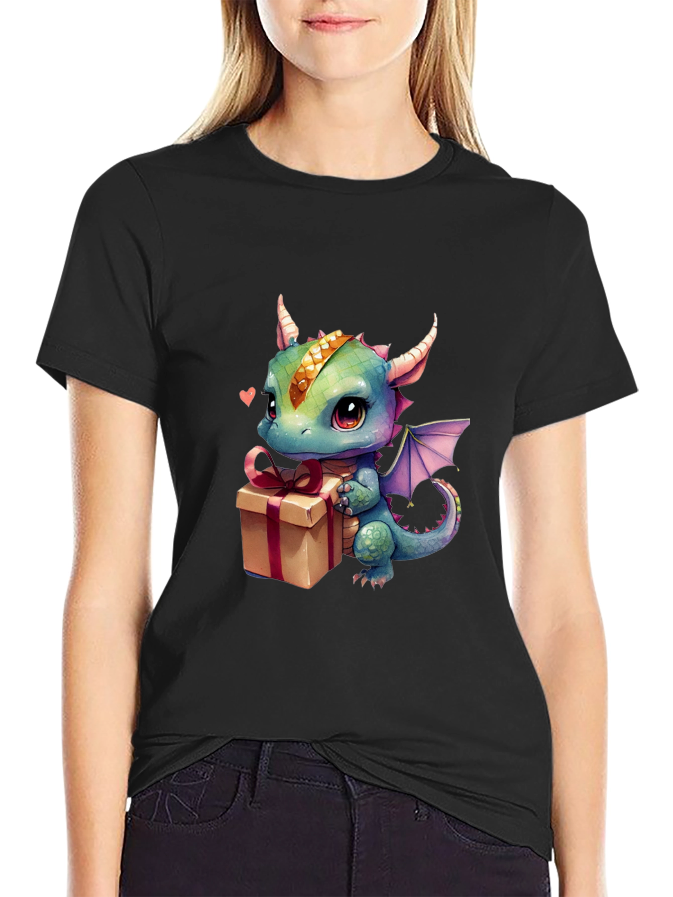 Dragon Gift T-Shirt - Cute Cartoon Animal Tee