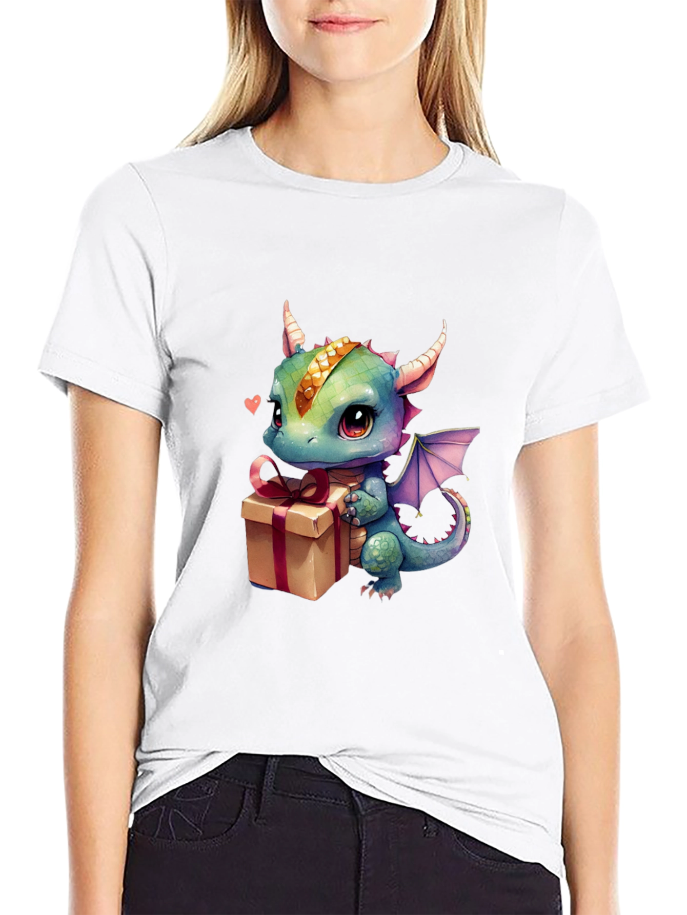 Dragon Gift T-Shirt - Cute Cartoon Animal Tee