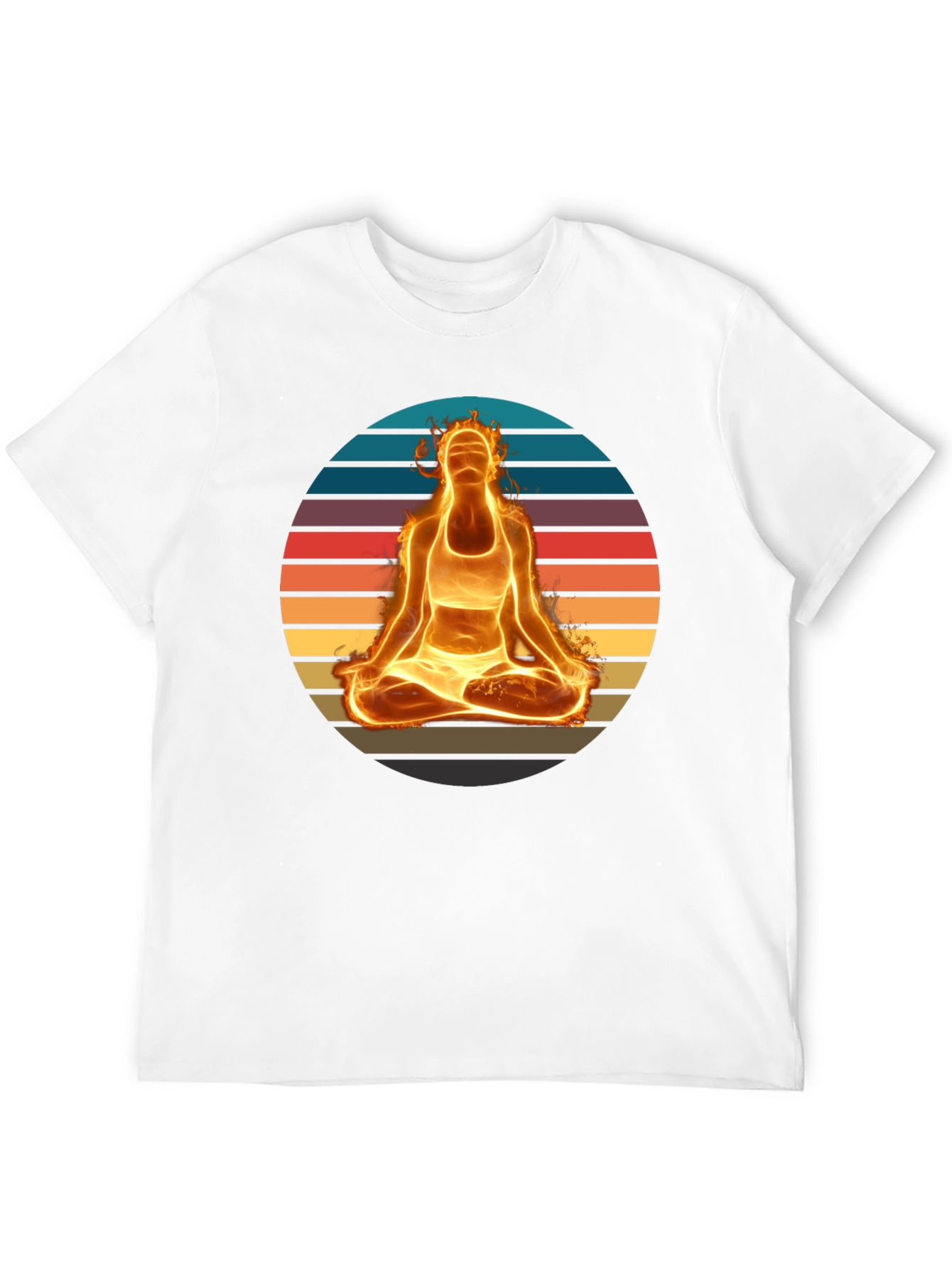 Fiery Yoga Meditation T-Shirt