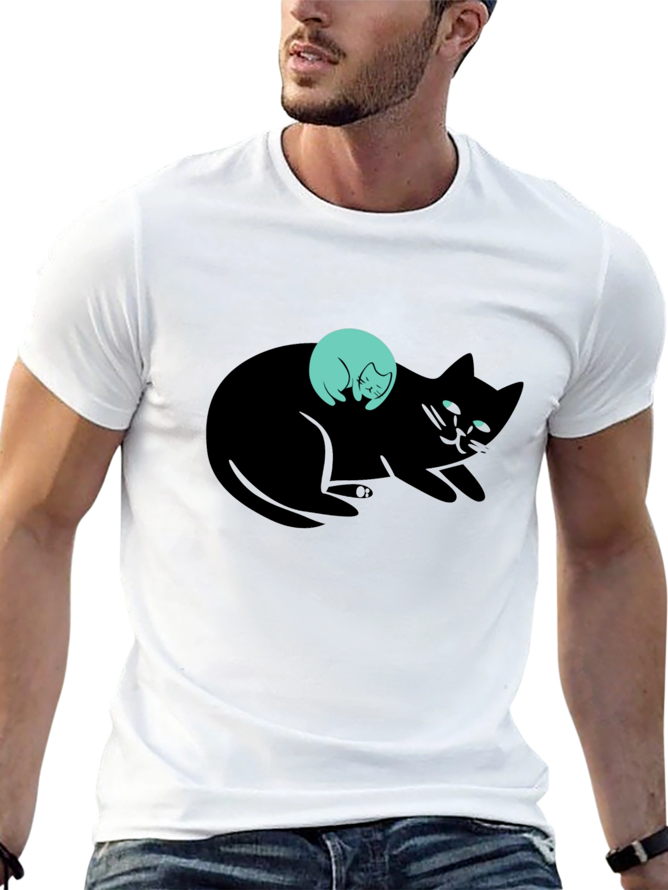 Black Cat & Kitten Graphic Tee