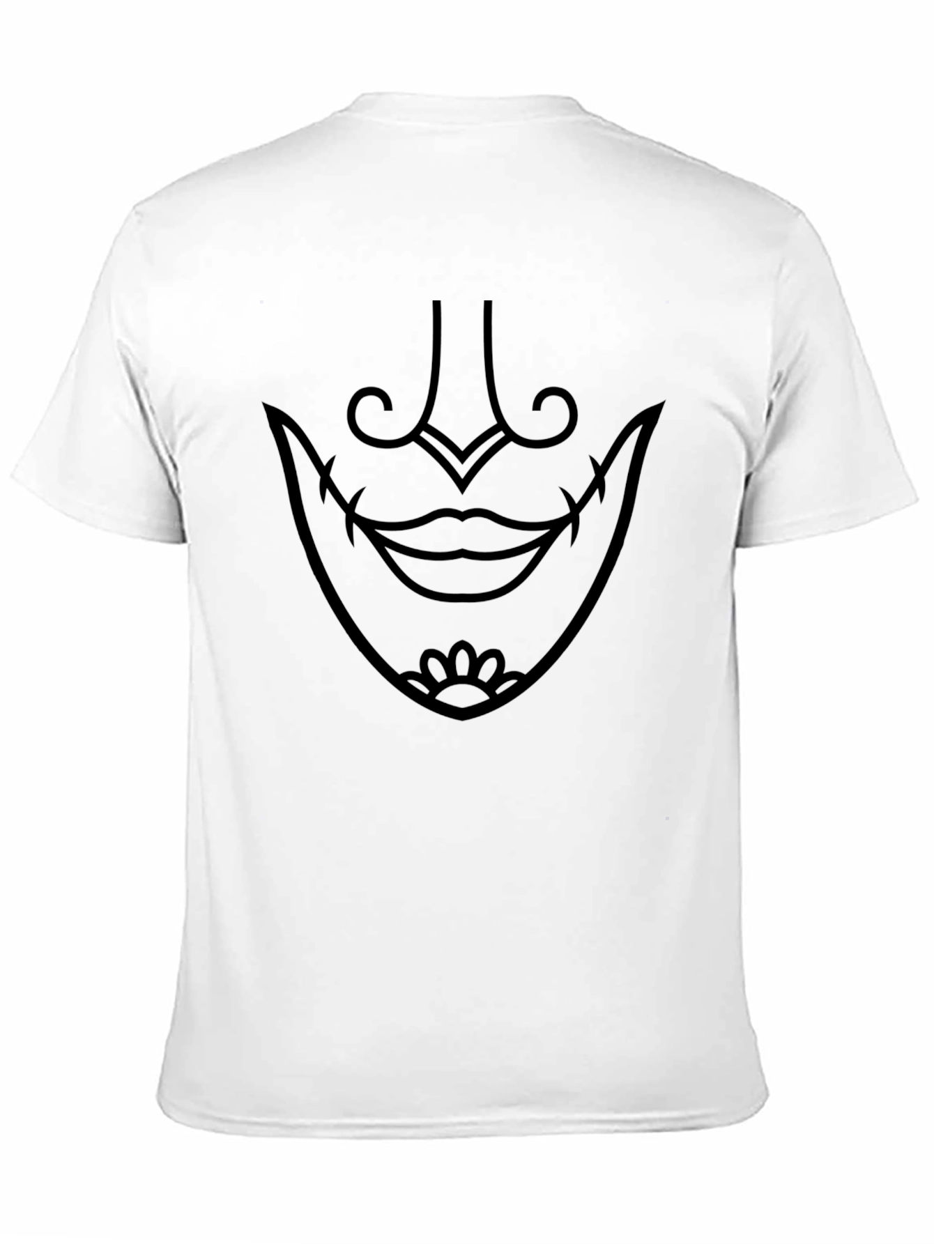 Mystic Grin Graphic Tee - Black Cotton Shirt