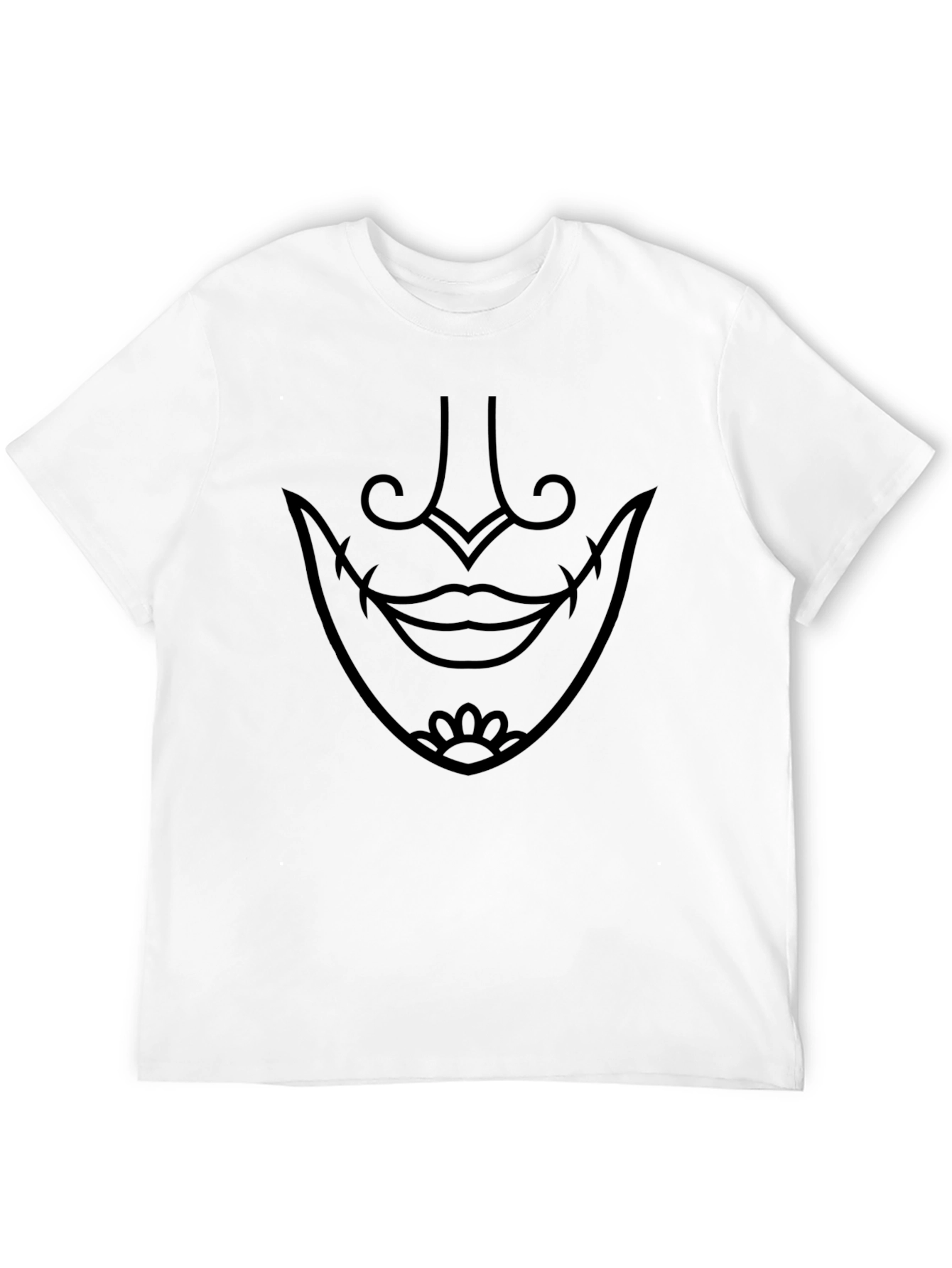 Mystic Grin Graphic Tee - Black Cotton Shirt