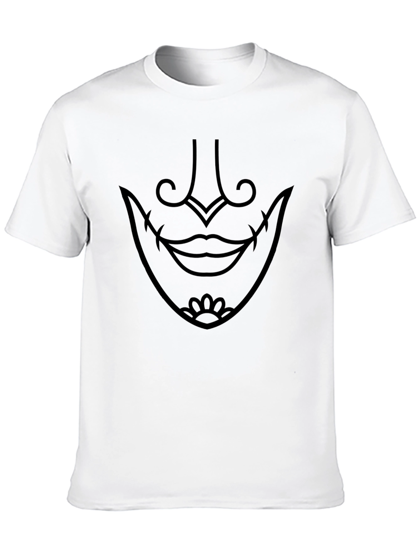 Mystic Grin Graphic Tee - Black Cotton Shirt