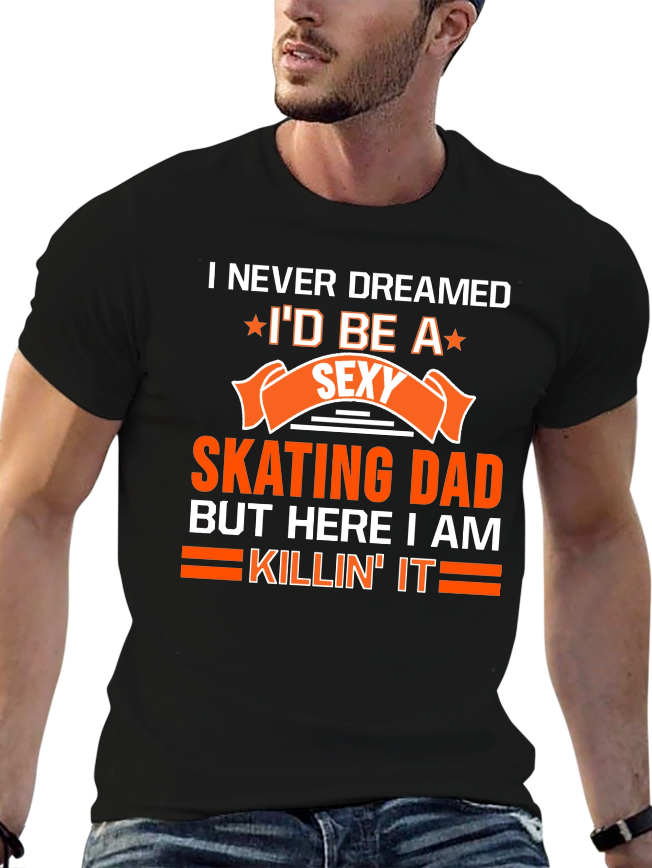 Sexy Skating Dad T-Shirt - Novelty Graphic Tee